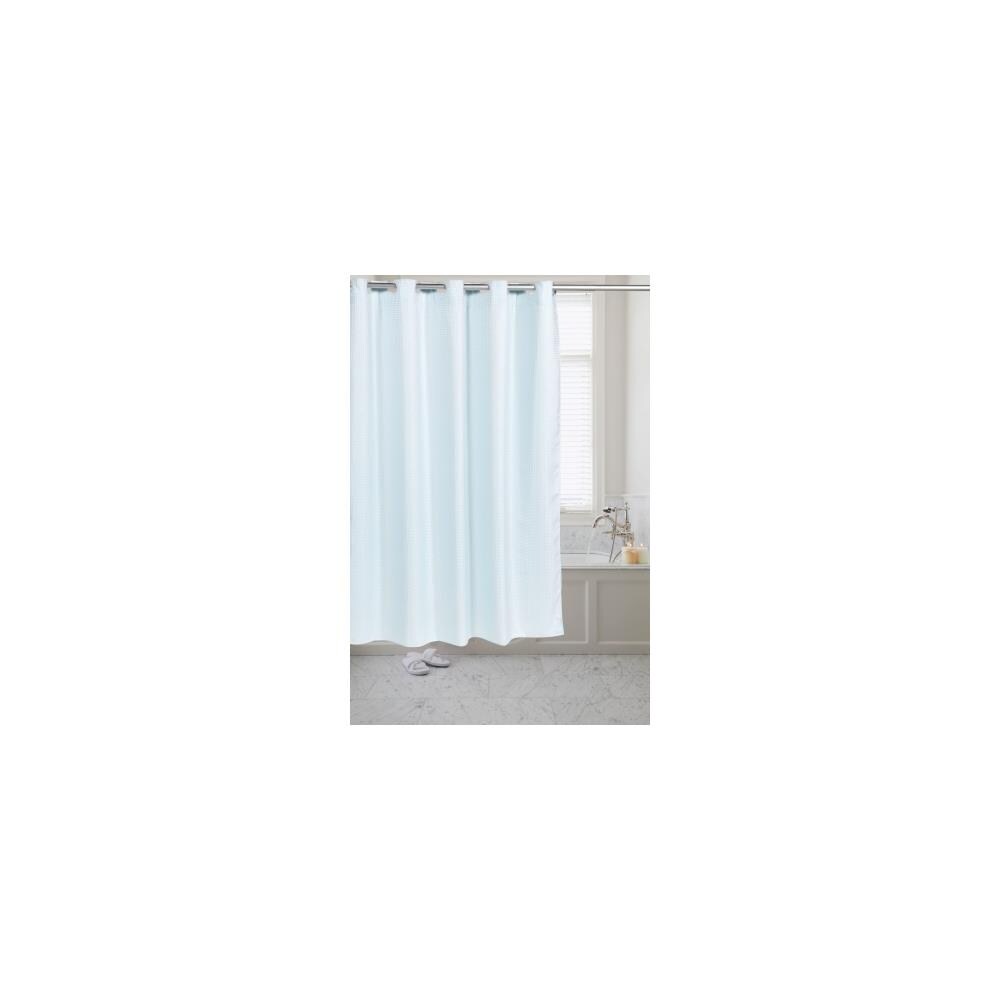  Carnation Home Fashions Snap Plastic Shower Curtain