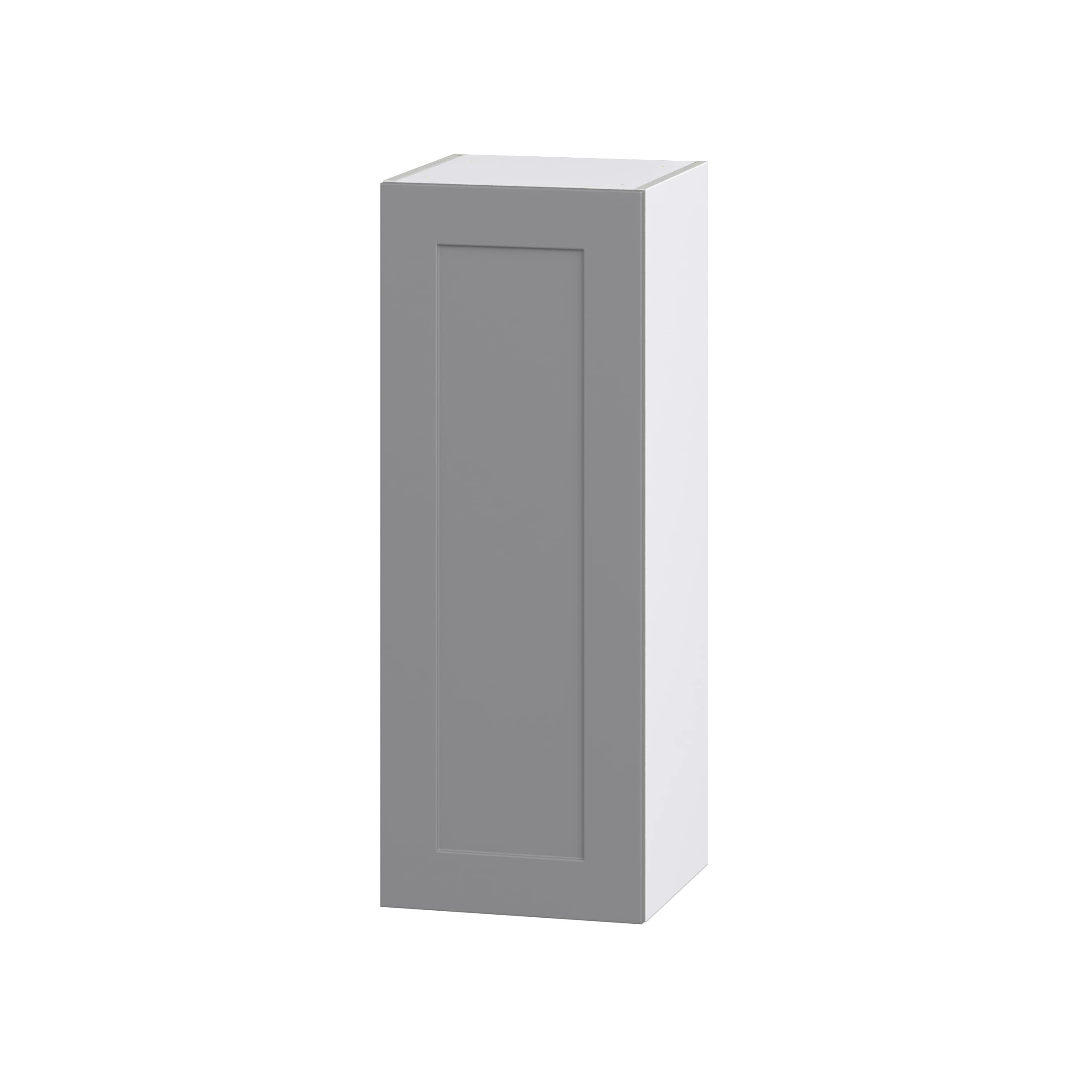 Hugo&Borg DSW1540(L/R)-BM Beaumont 15-in W x 40-in H x 14-in D Slate Gray Wall Fully assembled Cabinet (Recessed Panel Shaker)