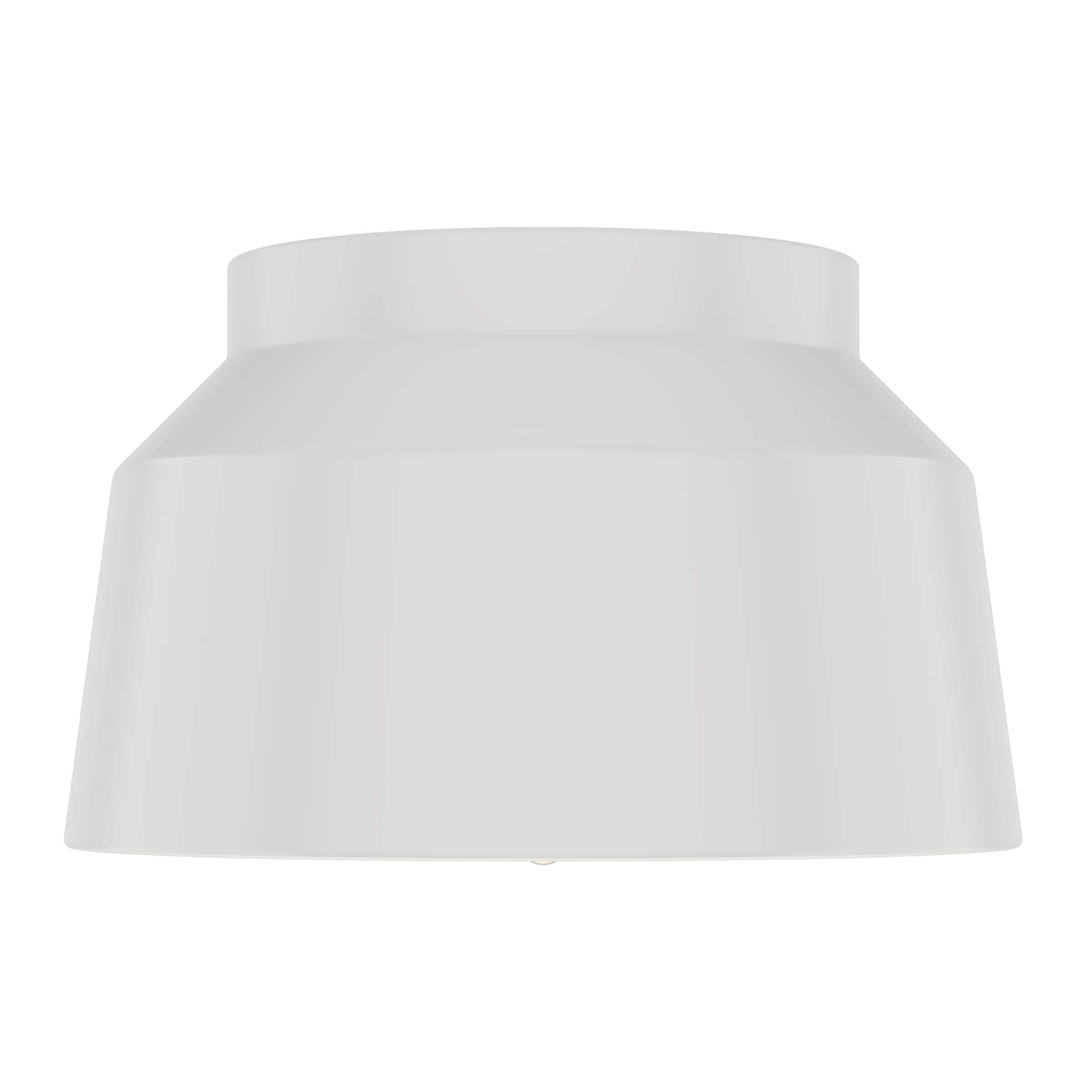 Dove Grey Aluminum LED Mid-Century Modern Flush Mount