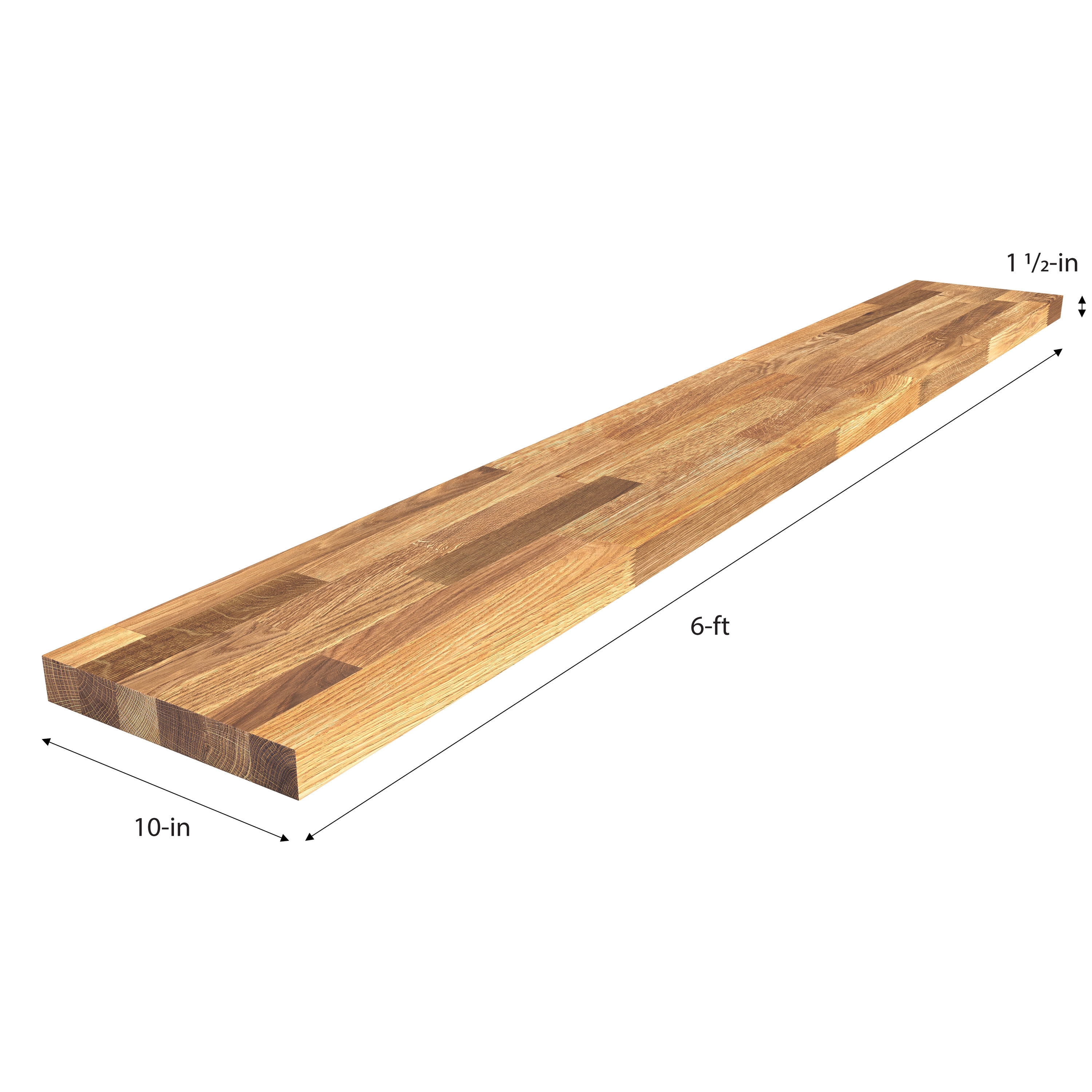 Sparrow Peak F1510SPEUOAK-72 Wall-Mounted-Shelving - View #4