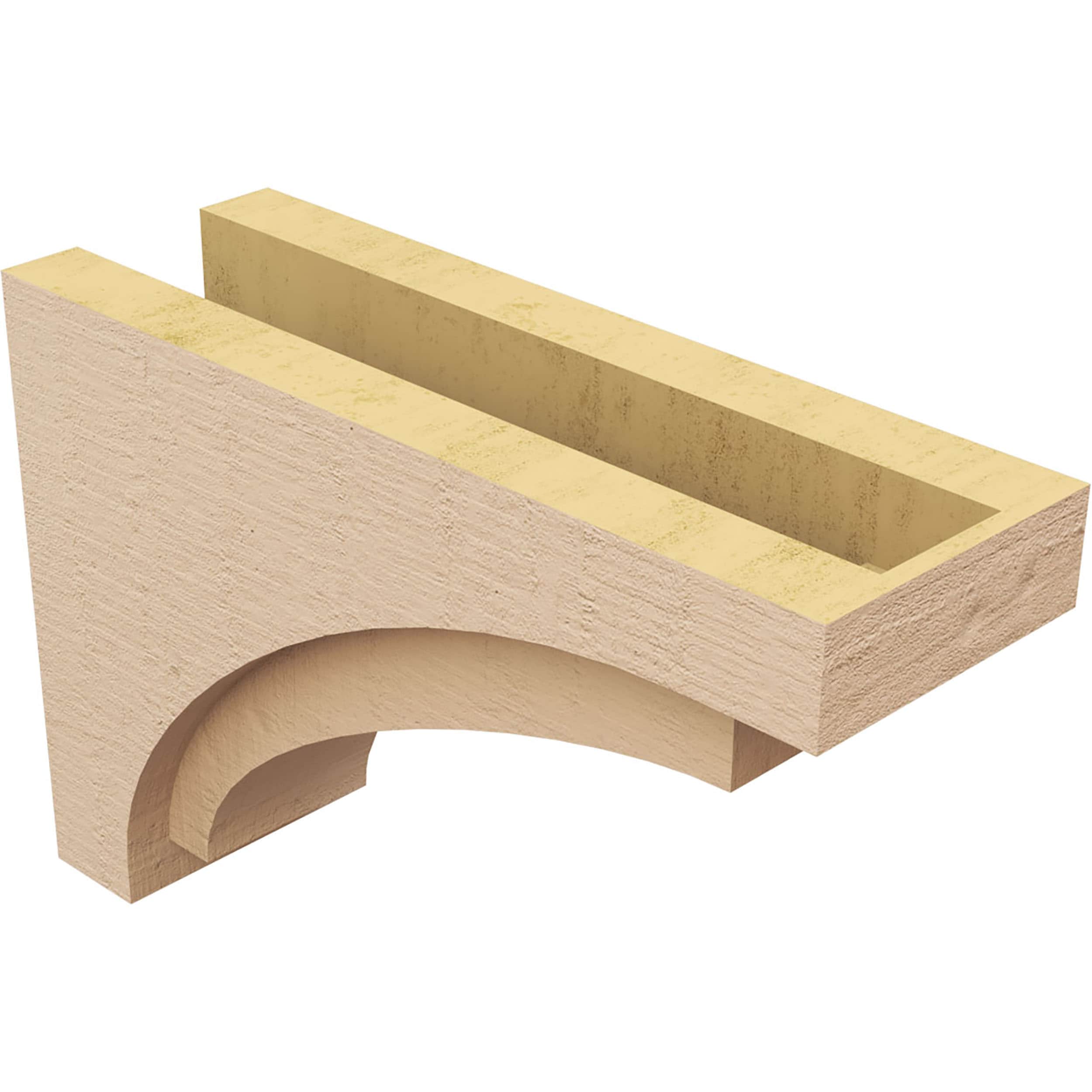 Ekena Millwork CORU06X18X12RIVRCPR corbels - View #5