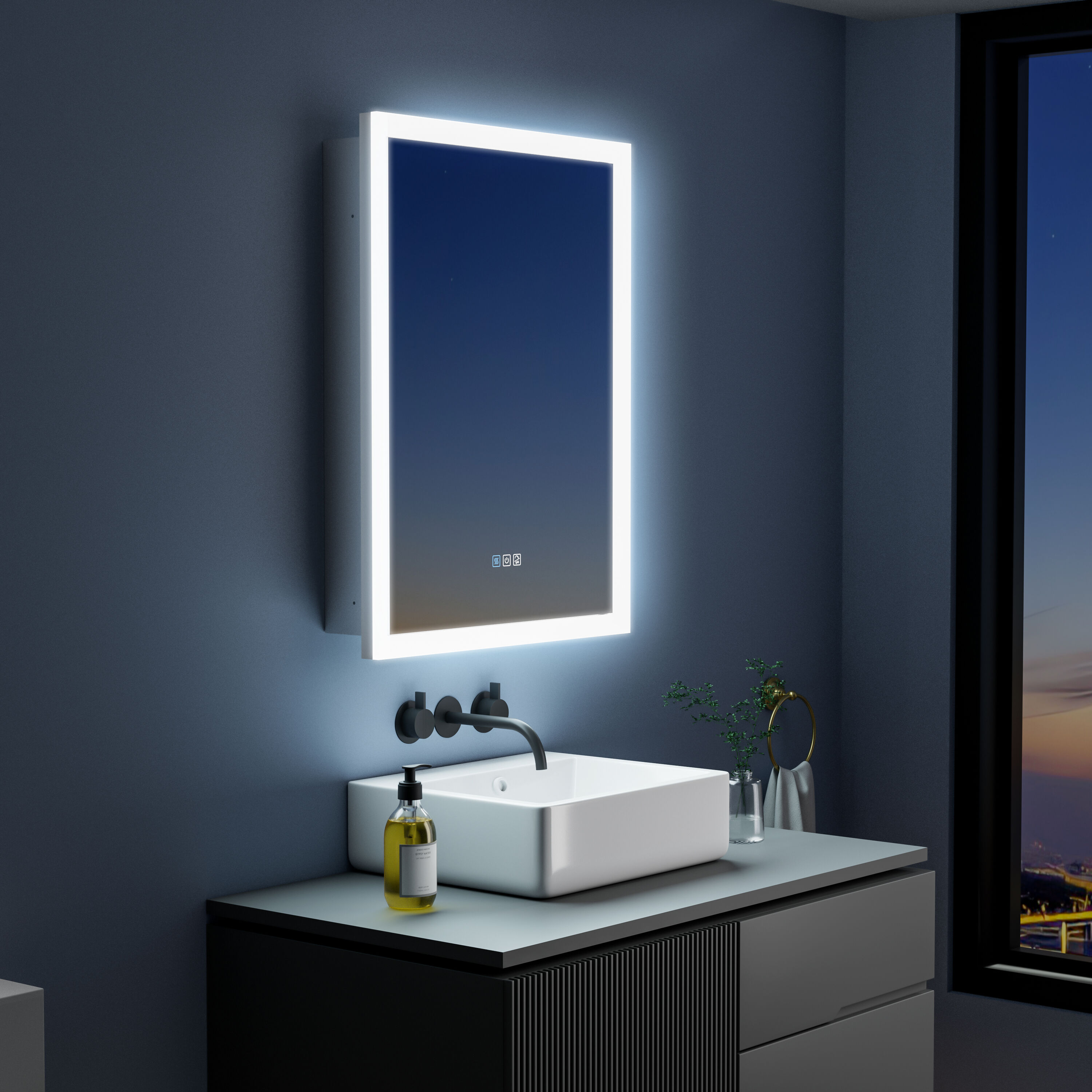 Forclover MCLE-W132432R Bathroom-Medicine-Cabinets - View #9