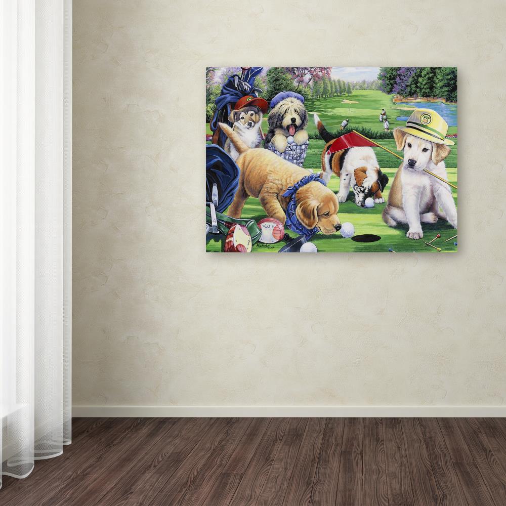 Trademark Fine Art Framed 24-in H x 32-in W Animals Print on Canvas at ...