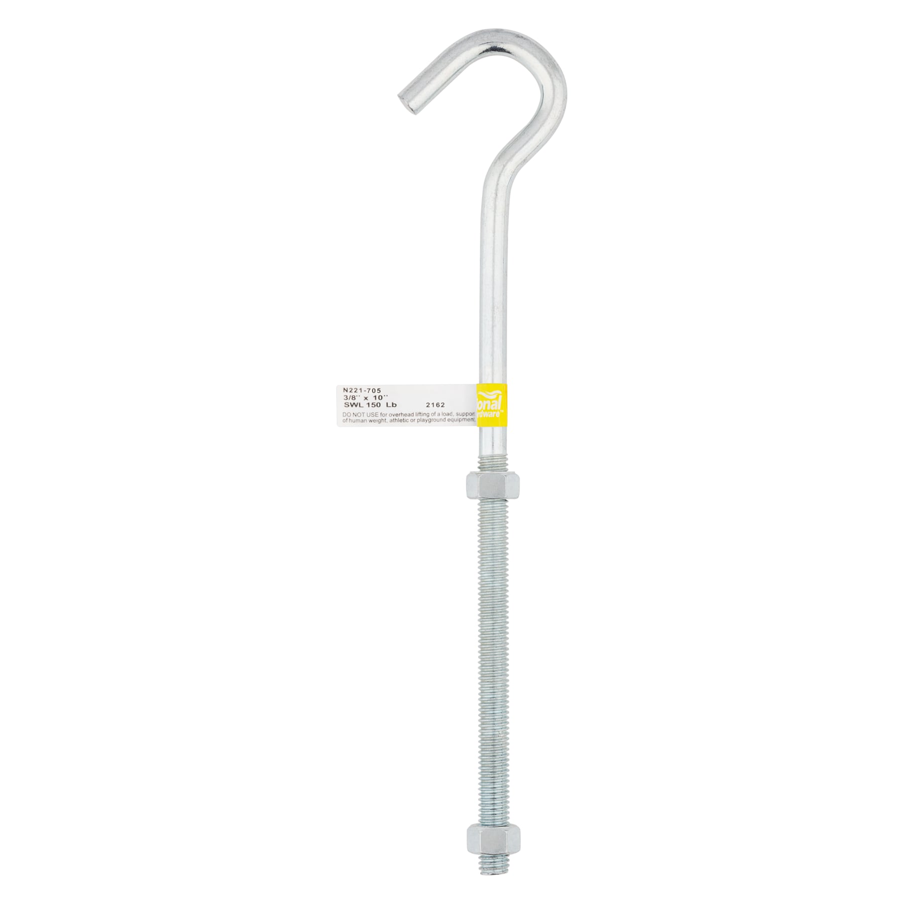 National Hardware 0.33-in Zinc Plated Steel Screw Hook in the
