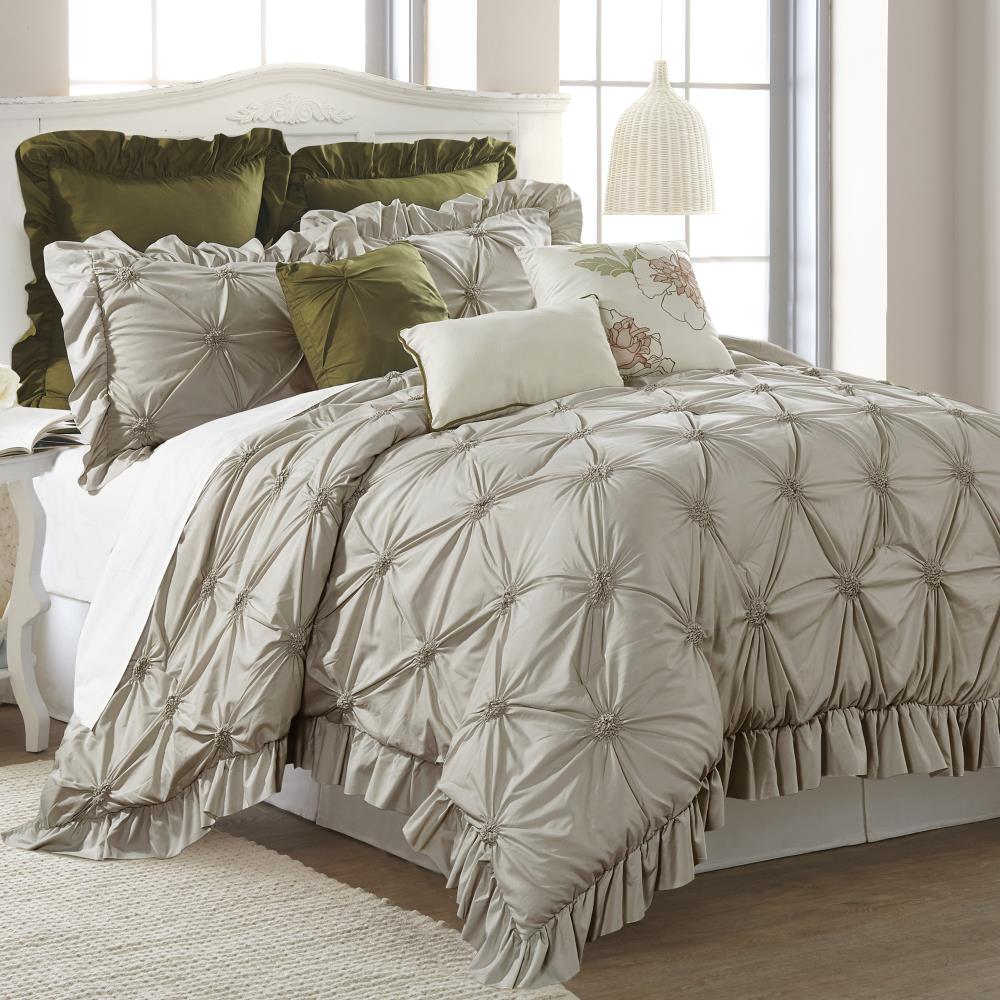 Amrapur Overseas 38EBJQCF-CRO-QN Caroline comforter set Multi Abstract Reversible Queen Comforter Blend