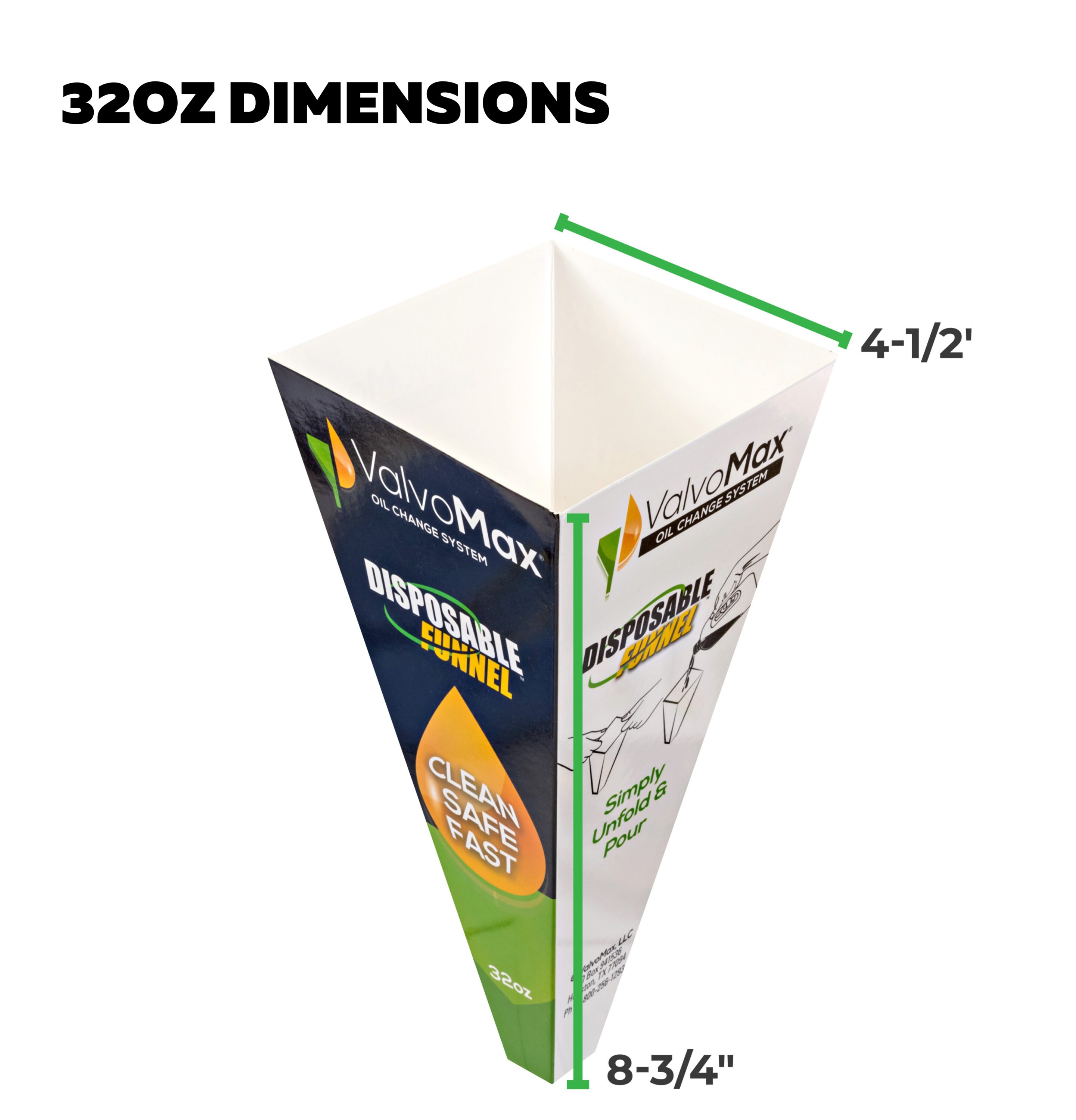ValvoMax DF32OZ funnels - View #2