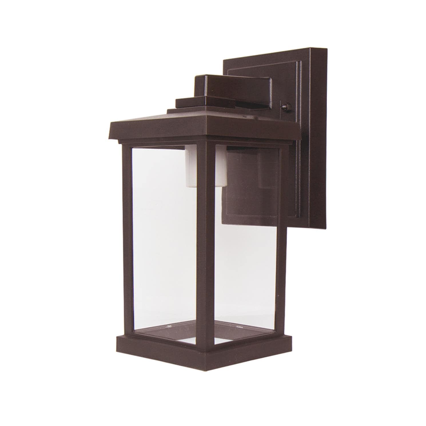 Solus SPC51SC-BZ Artisan Clear Acrylic Lens 5-in H Bronze Hardwired Outdoor Wall Light