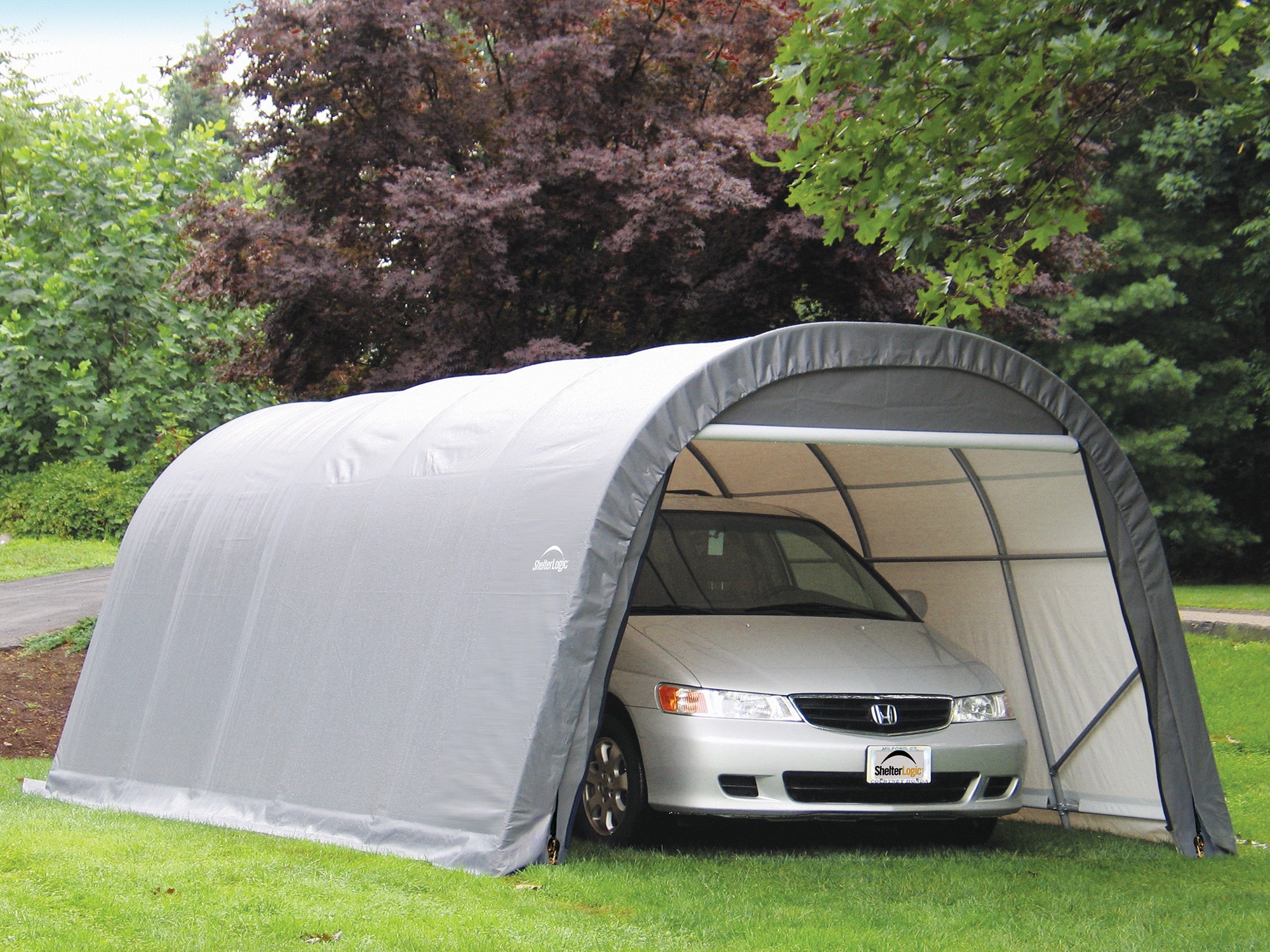 ShelterLogic 71332 12-ft x 20-ft Metal Single car Garage Building
