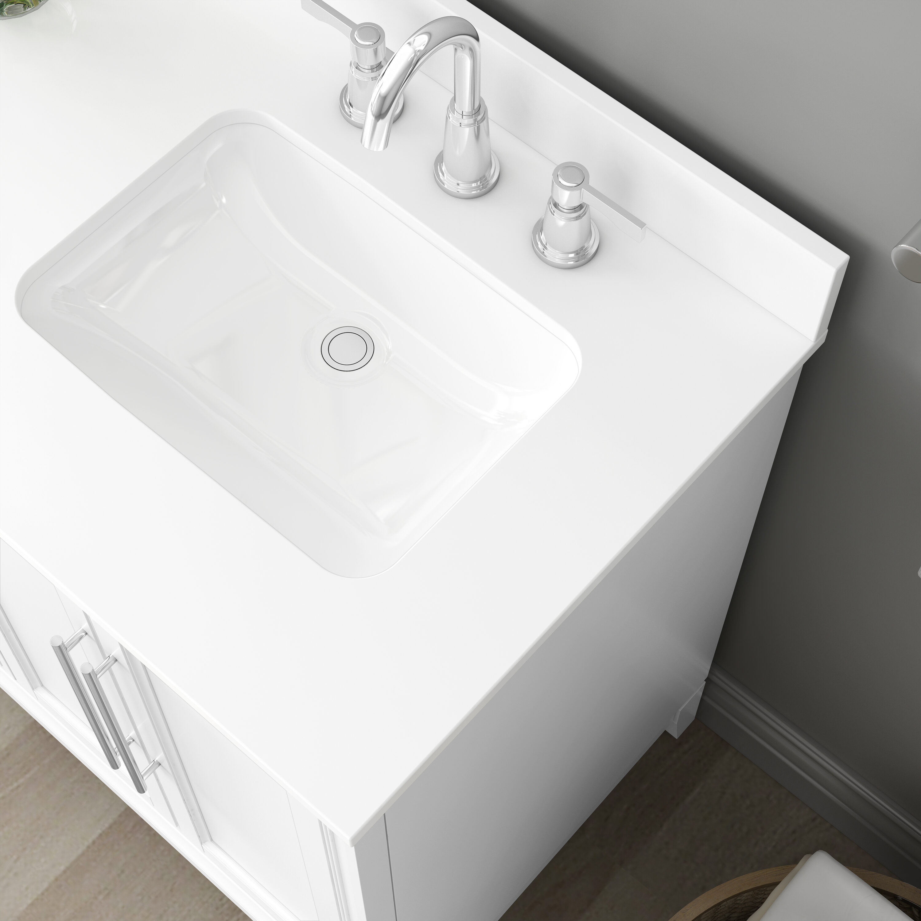 allen + roth TJ02-07V6022WH Bath-Vanity-Combo - View #11