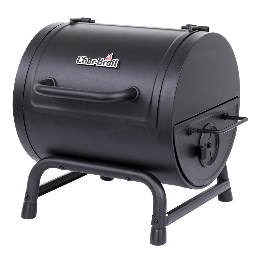 Char Broil American Gourmet 16 in W Black Barrel Charcoal Grill at