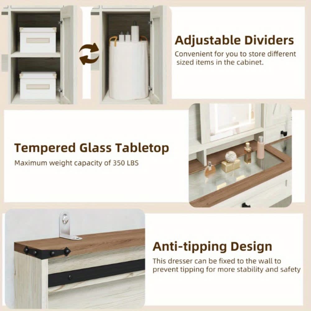 U-HOMY YF-019CF-HM Bedroom-Vanities - View #7