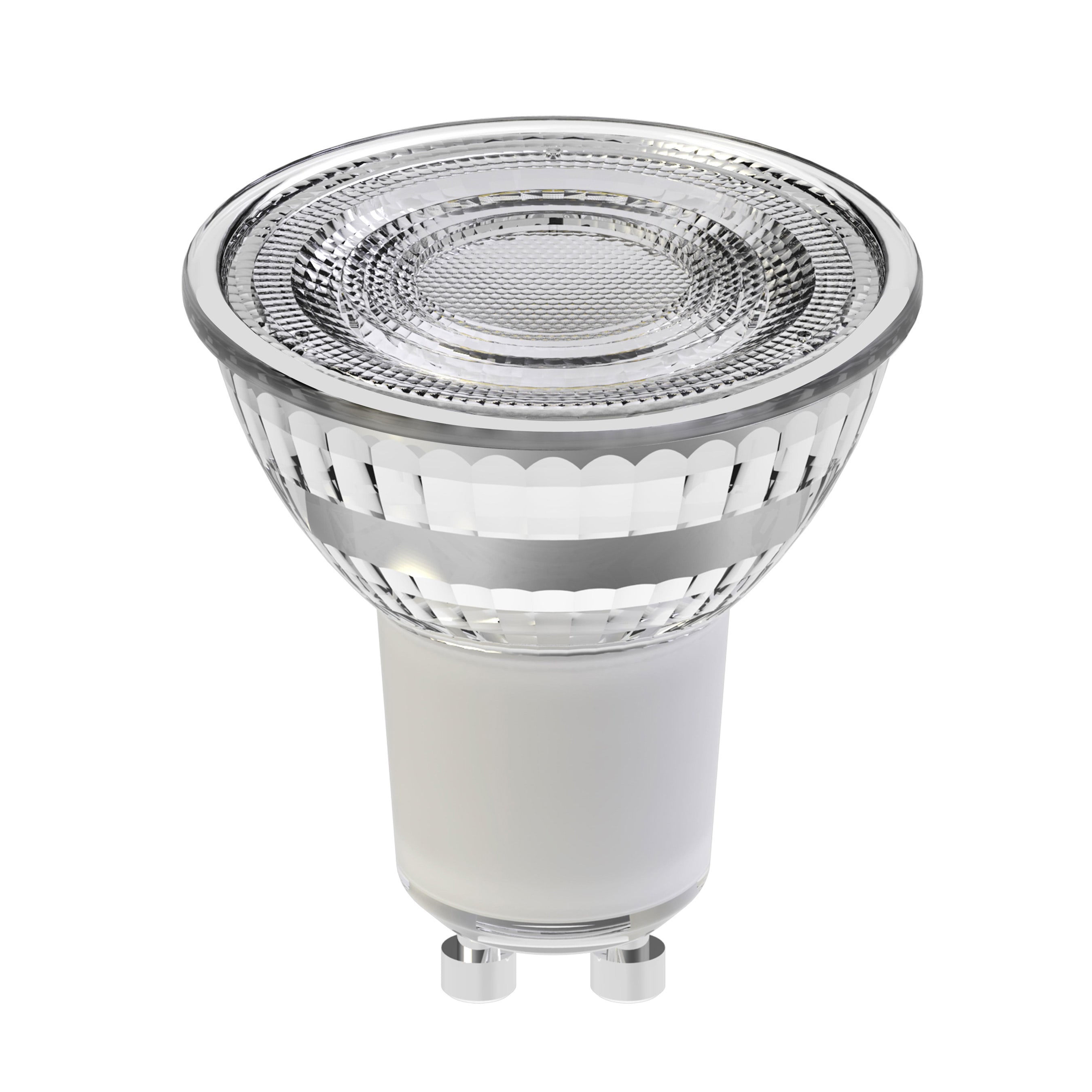 Dimmable GU10 LED Spotlight Bulb 50 - 60W Equivalent 480 lumen Cool White  INTEGRAL