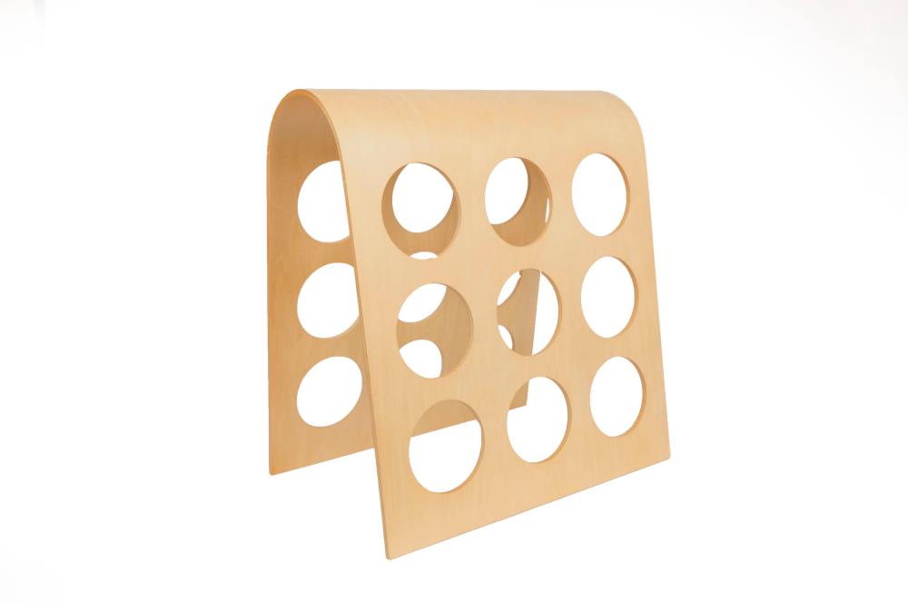 Master Grade FU-3505 Brown Wood Wine Rack