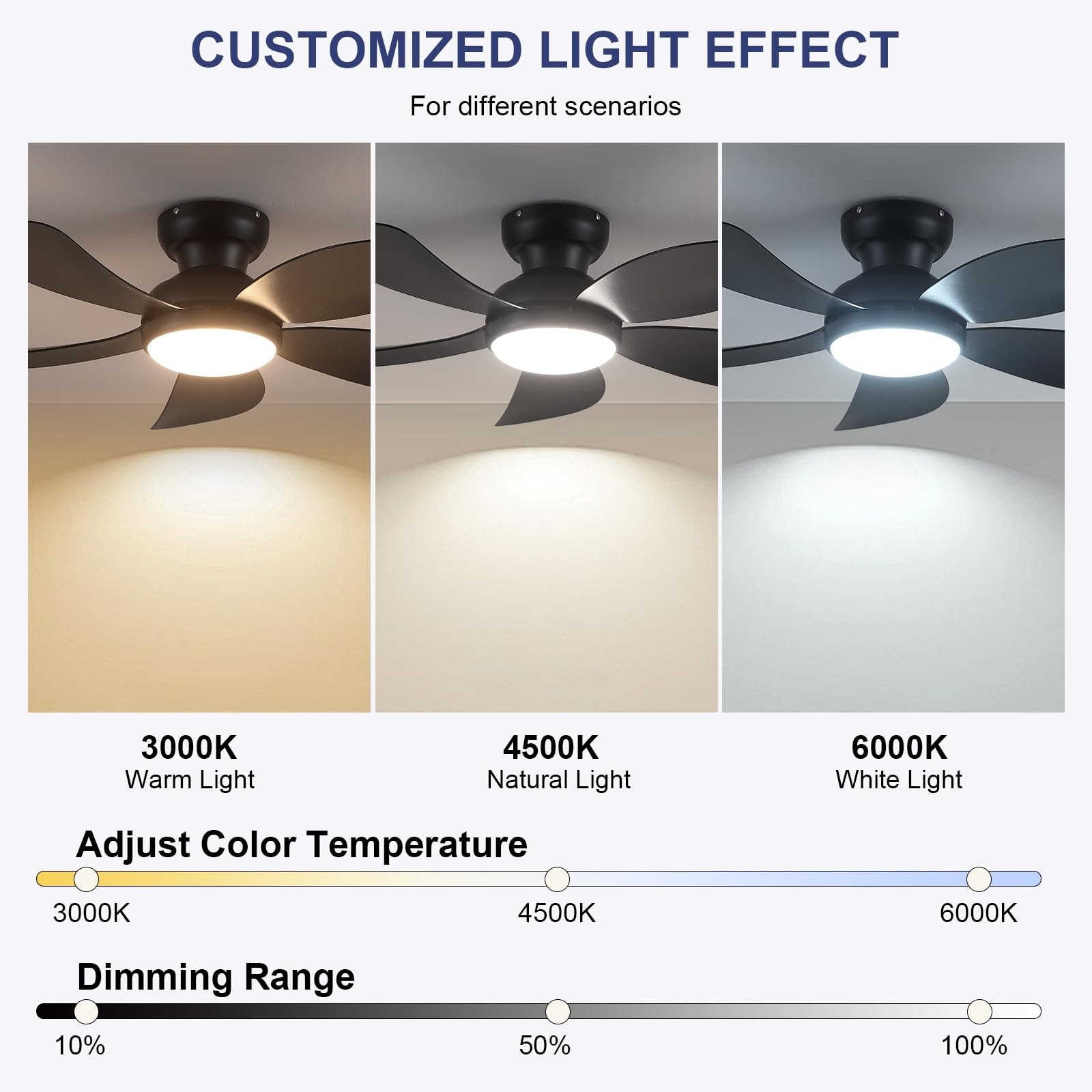 Gleam Flare GF-9328-42BK Ceiling-Fans - View #3