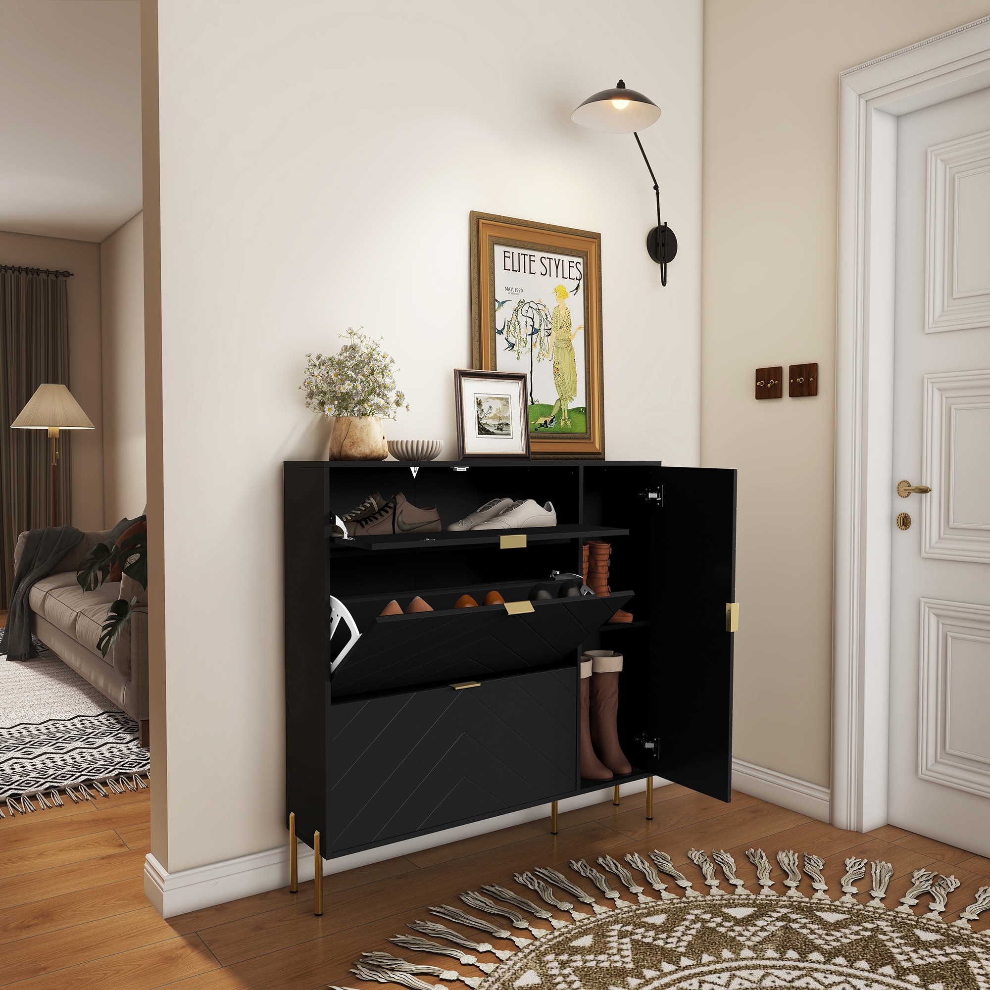 Clihome CL02WR02BK Shoe-Racks - View #5