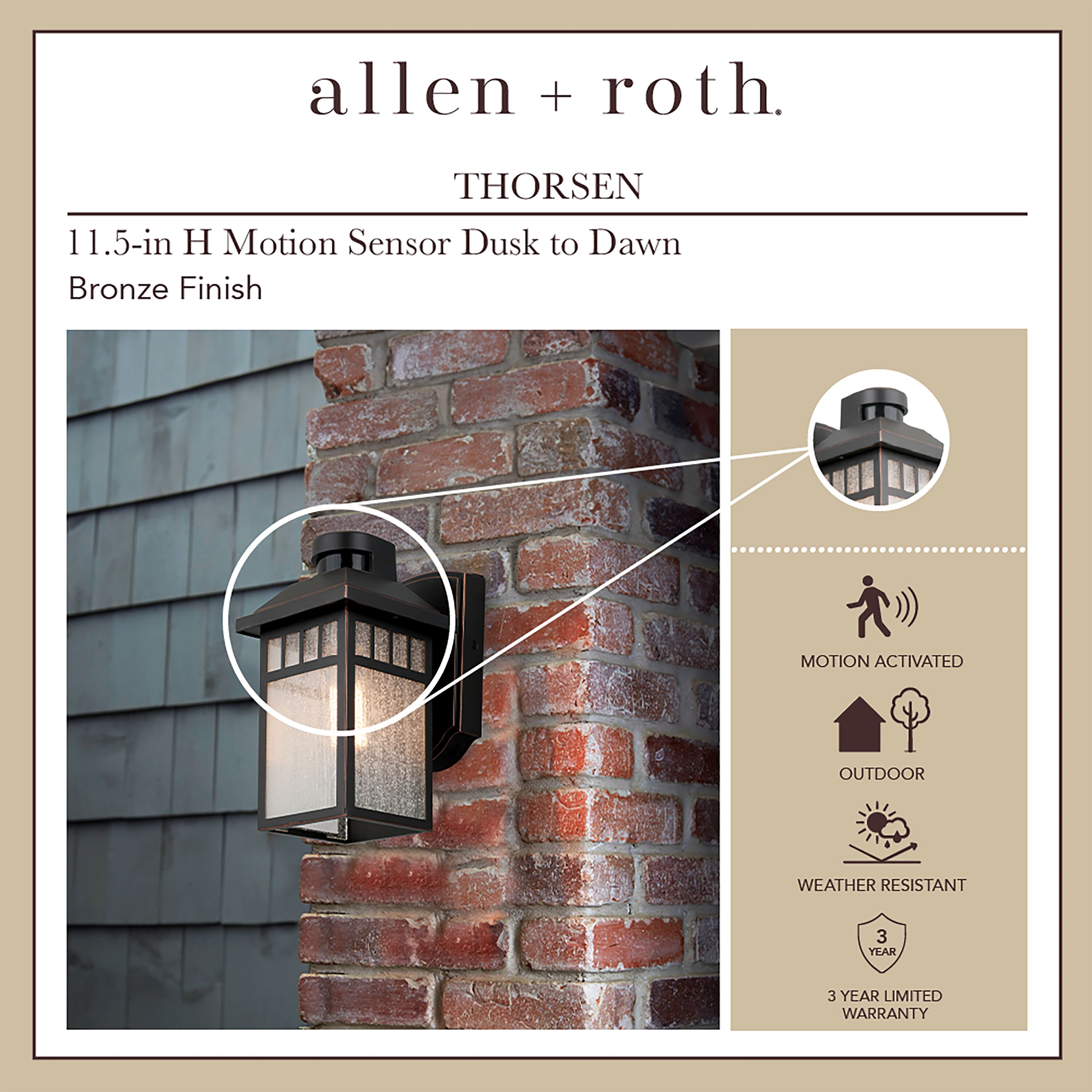 allen + roth JEM1691A ORB Outdoor-Wall-Lighting - View #2