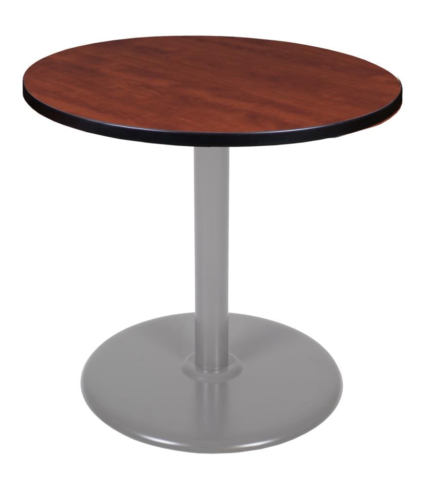 Regency TVP30RNDCHGY Breakroom Red 4-Person Training Table (30-in W x 29-in H)