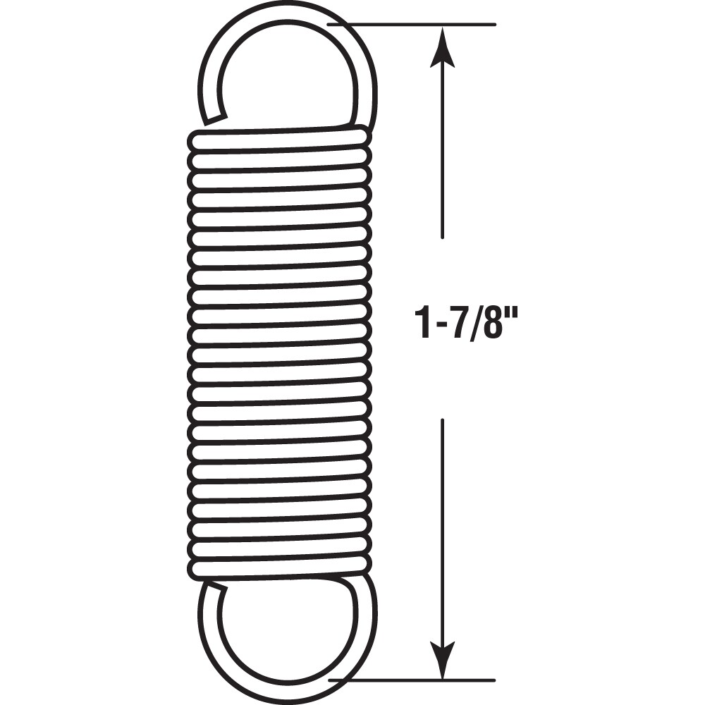 PrimeLine 2Pack 0.4375in Zinc Alloy Spring Steel Window Screen Springs in the Window Screen