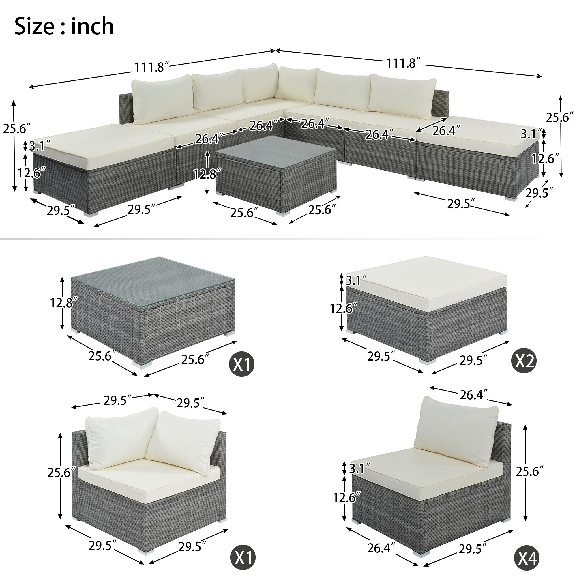 Flynama YC-V-1217AAA Patio-Conversation-Sets - View #7