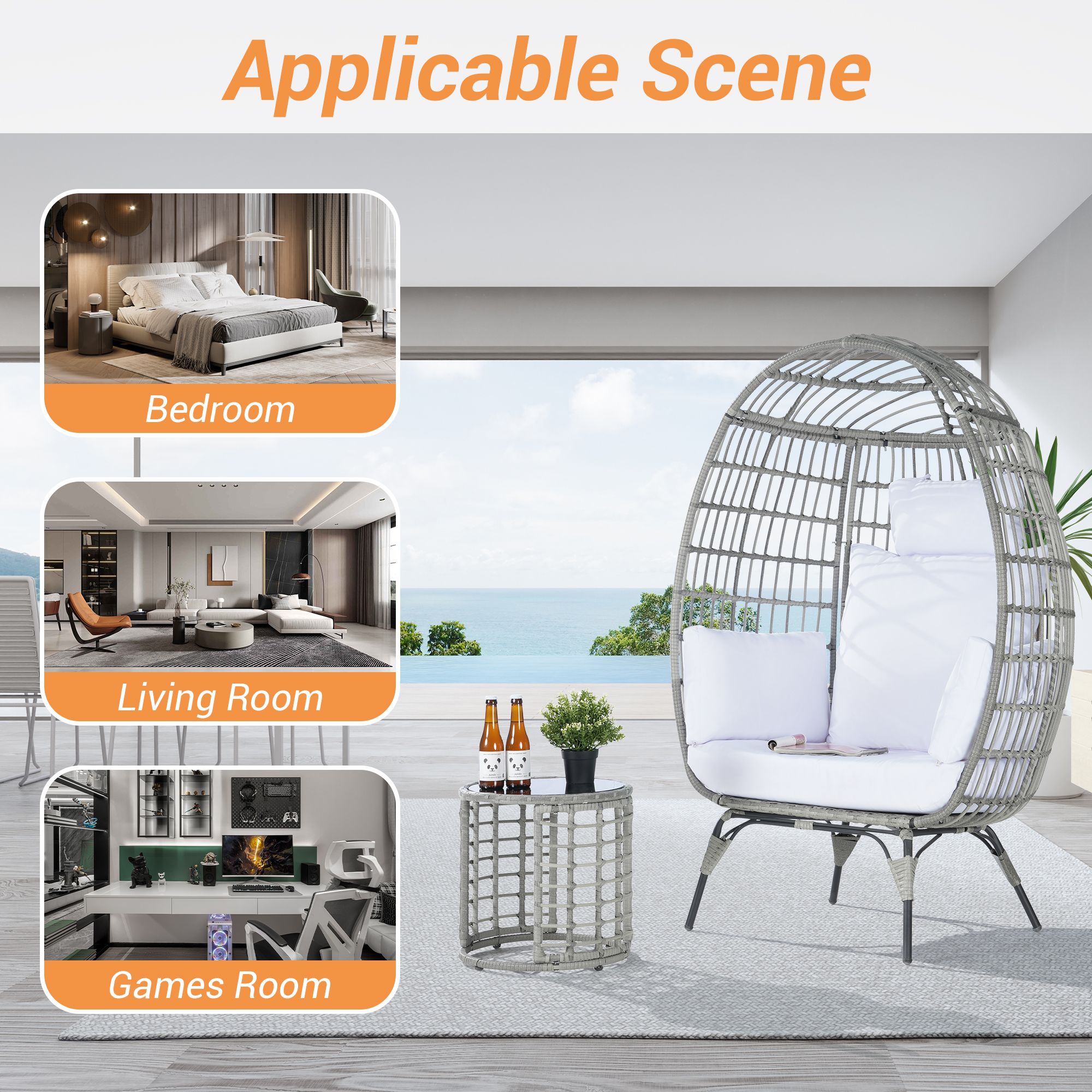 SANSTAR L-JDC62WT-AD Patio-Conversation-Sets - View #7