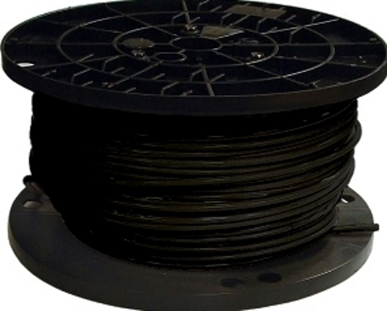 Southwire SIMpull 50-ft 6-AWG Stranded Black Copper Thhn Wire (By-the-roll)  in the TFFN & THHN Wire department at