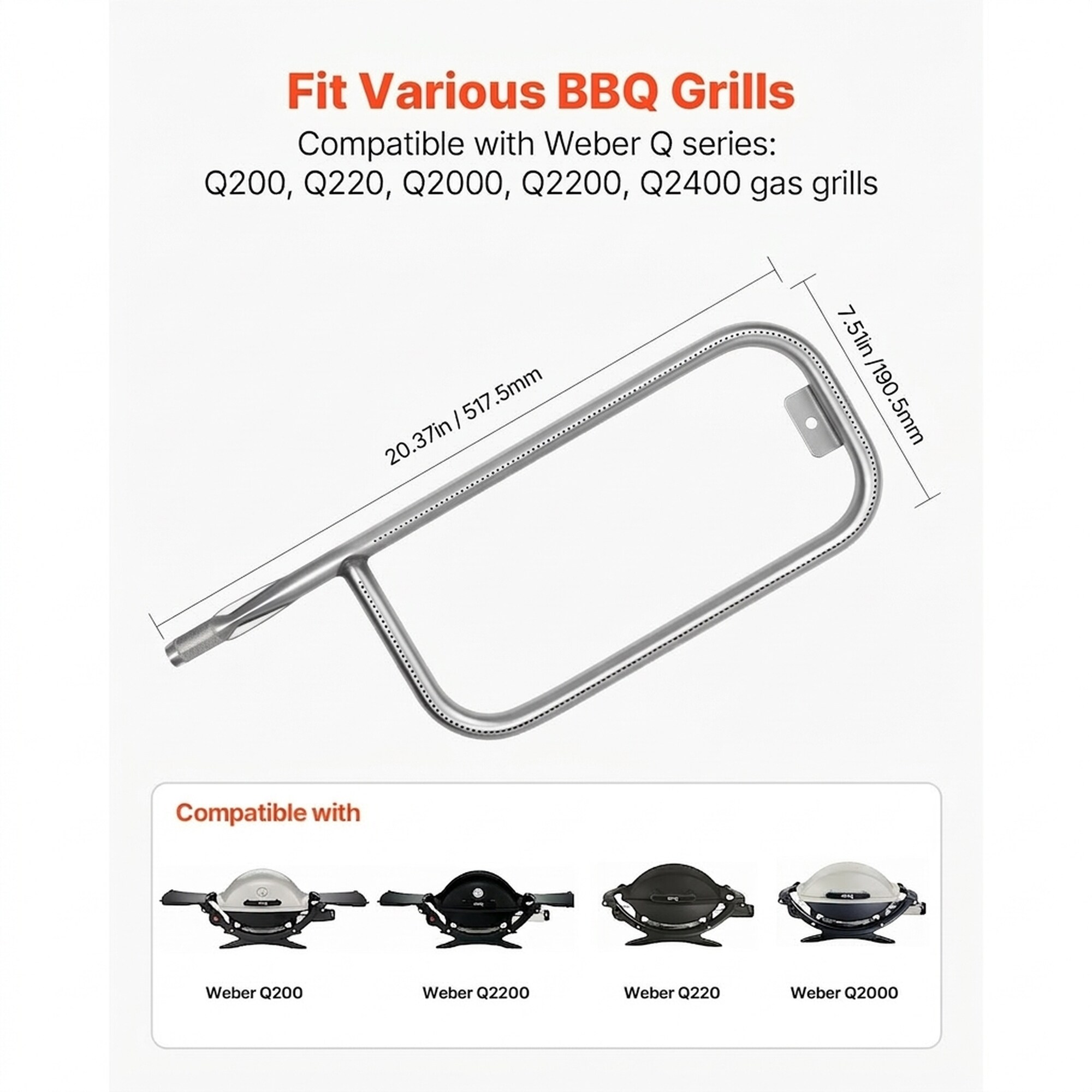 GIVIMO LW108GIVSS1018 Gas-Grill-Burners - View #8
