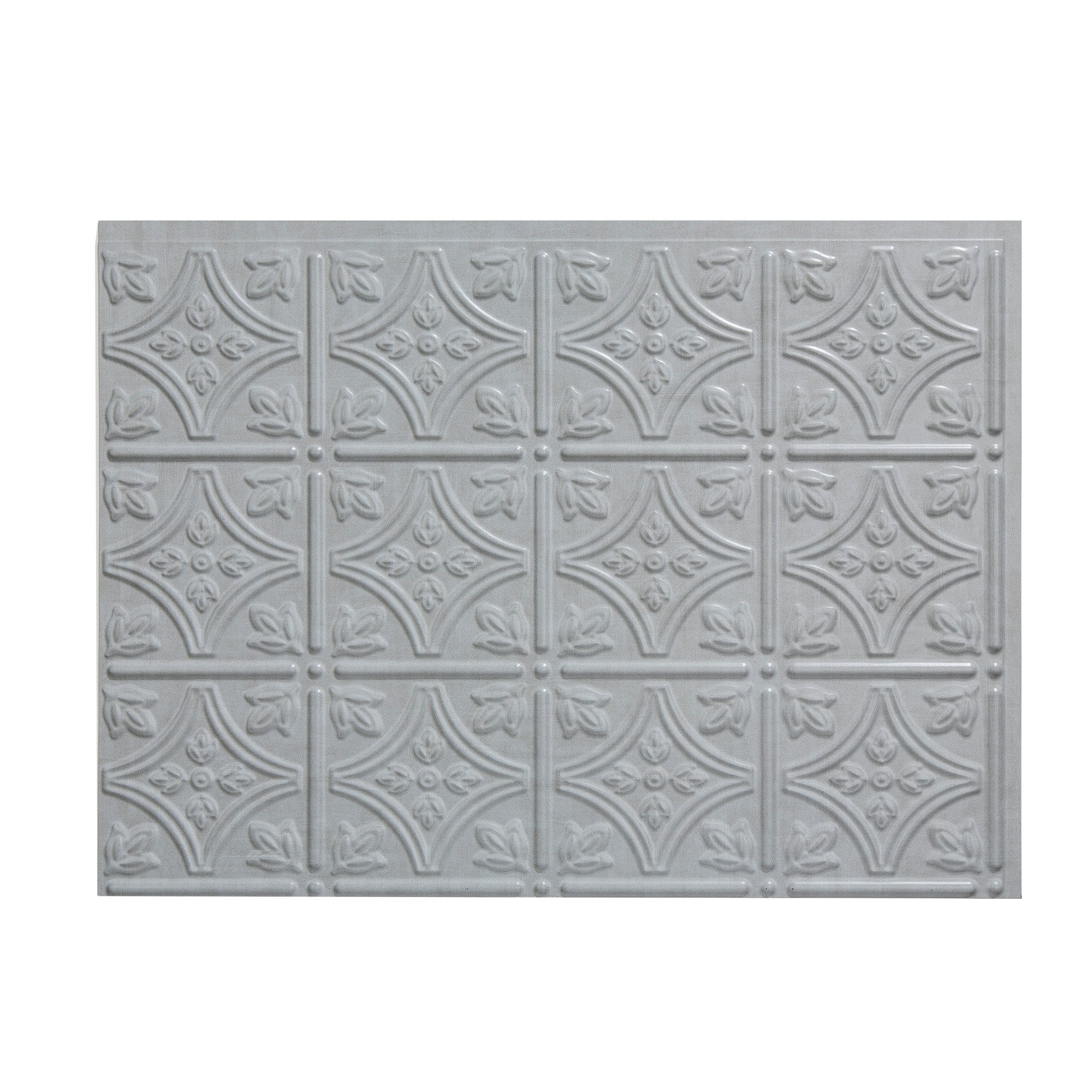 Fasade B5043 Cashmere 18-in x 24-in Multi-finish PVC Tin Look Wall Tile (3-sq. ft/ Piece)