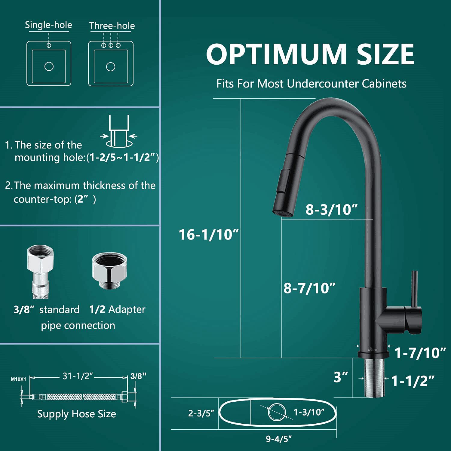 APPASO APS209MB Kitchen-Faucets - View #2