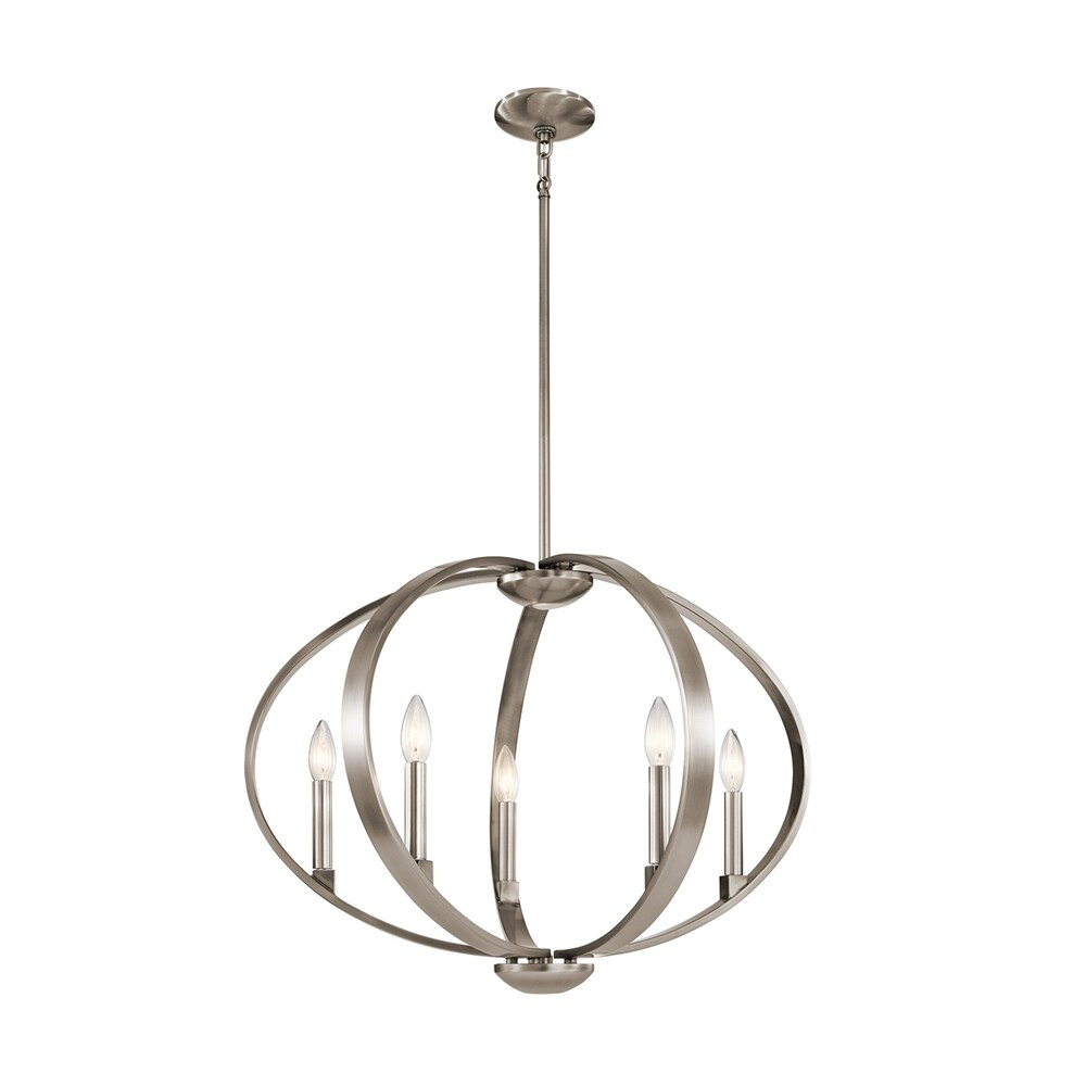 Kichler Elata 8-Light Pewter Modern/Contemporary Chandelier