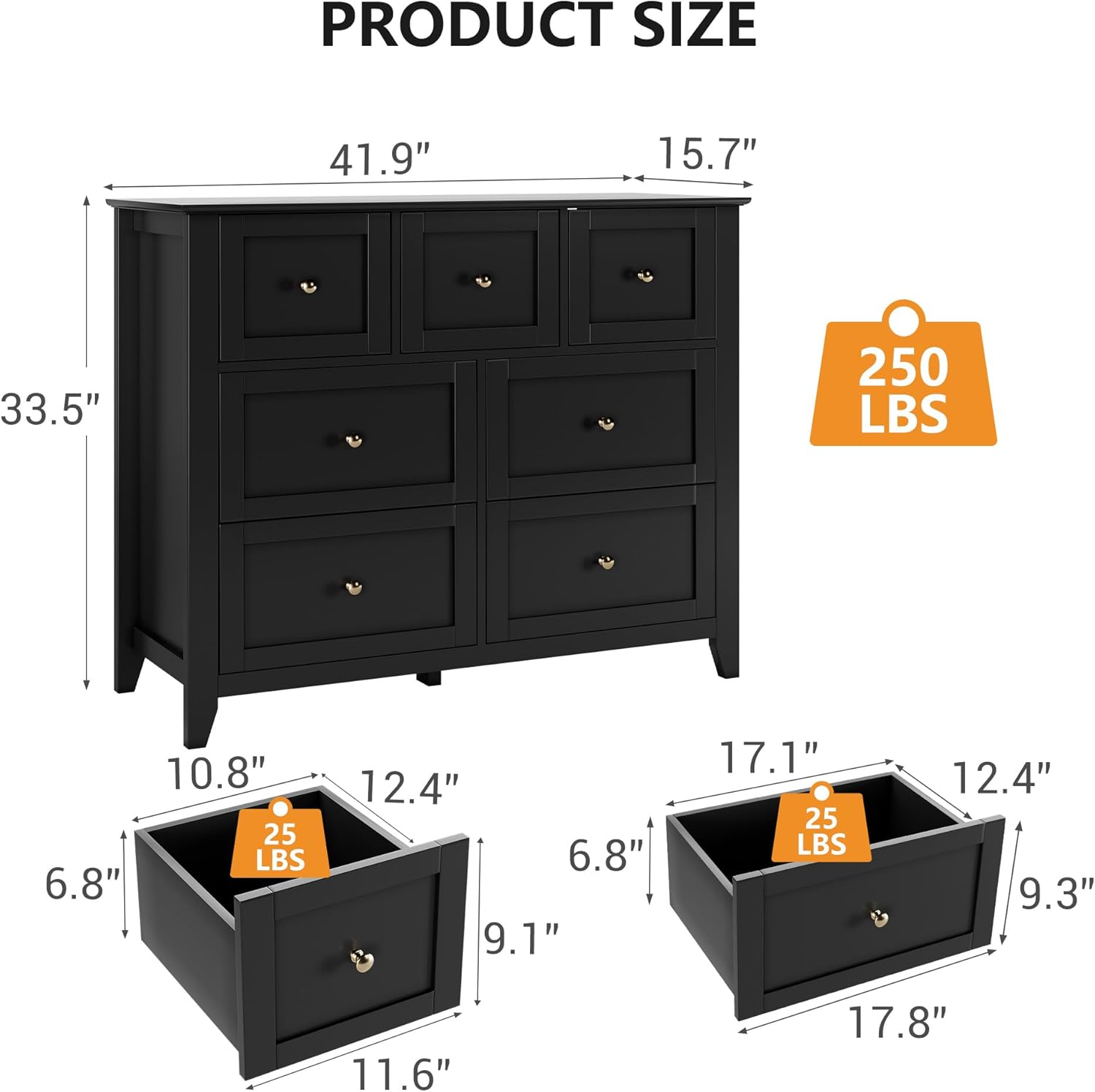 Qeetex DHZ-PHO-16EBLPCO dressers - View #3