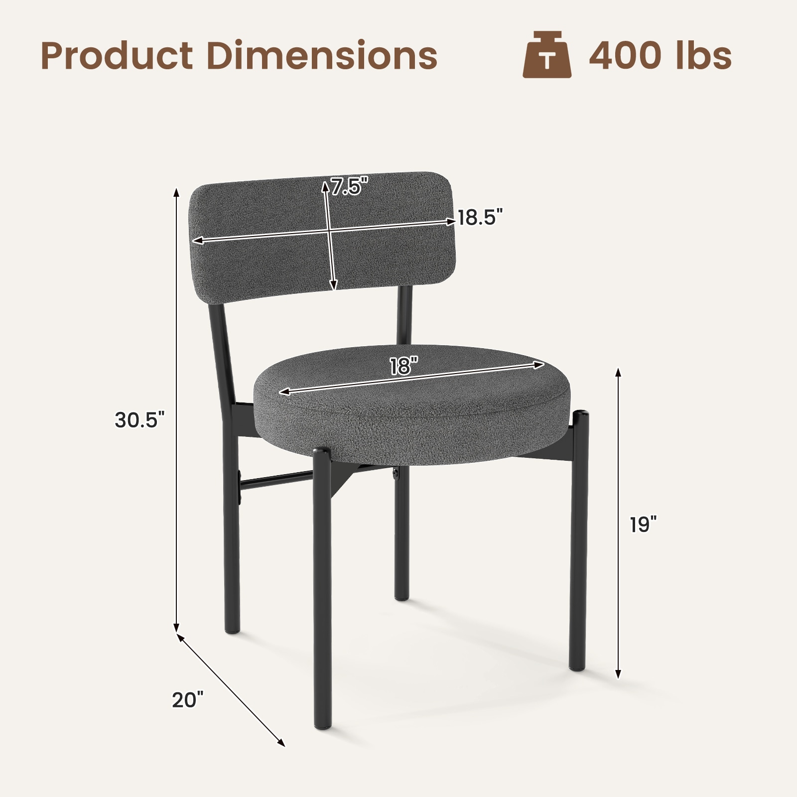 Slickblue D-CO-2-RG43875CK Dining-Chairs - View #2