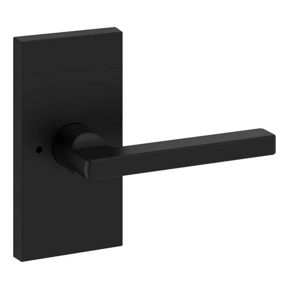  PV.SQU.CFR Square Privacy Door Lever Set with 5 Inch Rectangle Rose from the Reserve Collection
