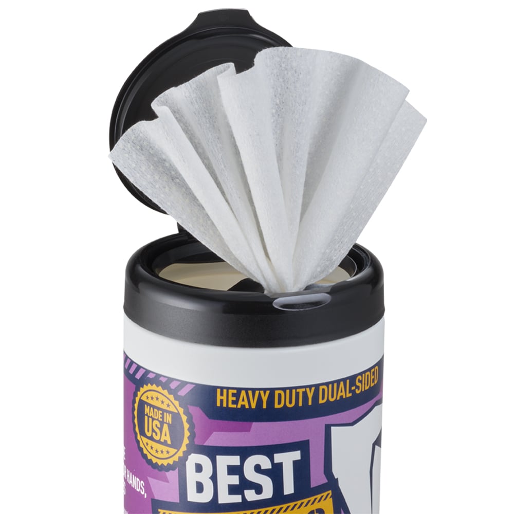 Best Working Wipes 30 Count Hand Cleaner Wipes - Odorless, Removes