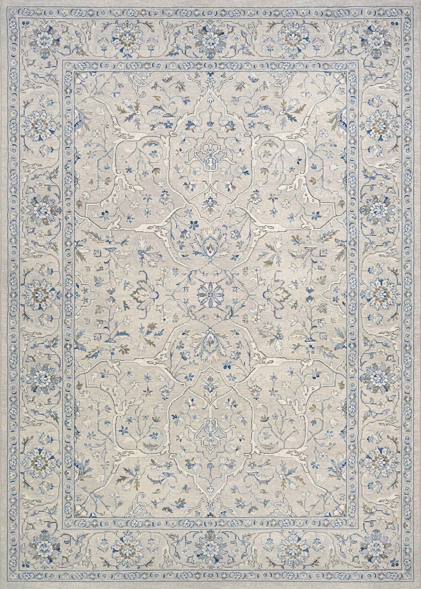 Couristan 71459696311053T Sultan Treasures 3 x 5 (ft) Polypropylene Grey Rectangular Indoor Area rug