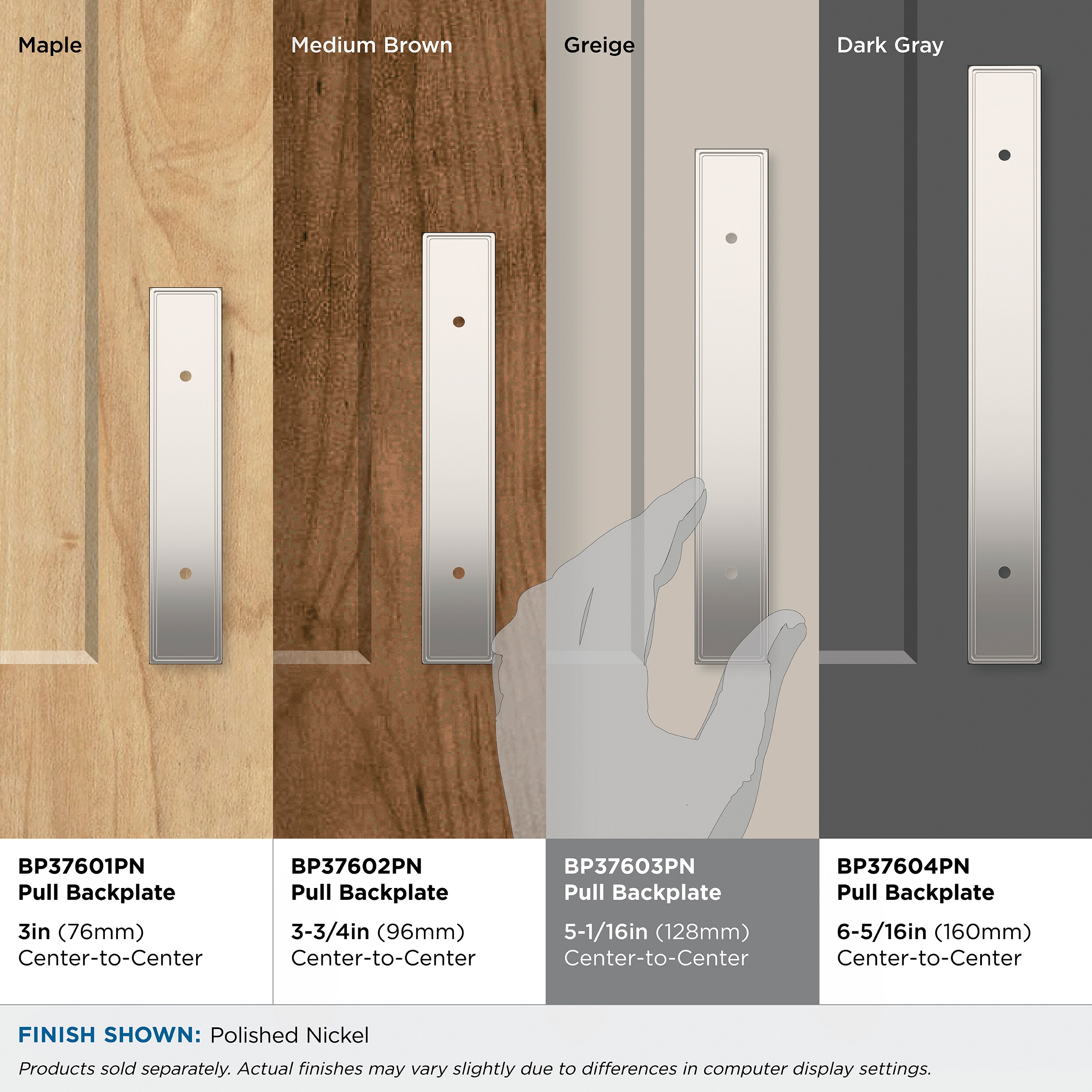 Amerock BP37603PN backplates - View #7
