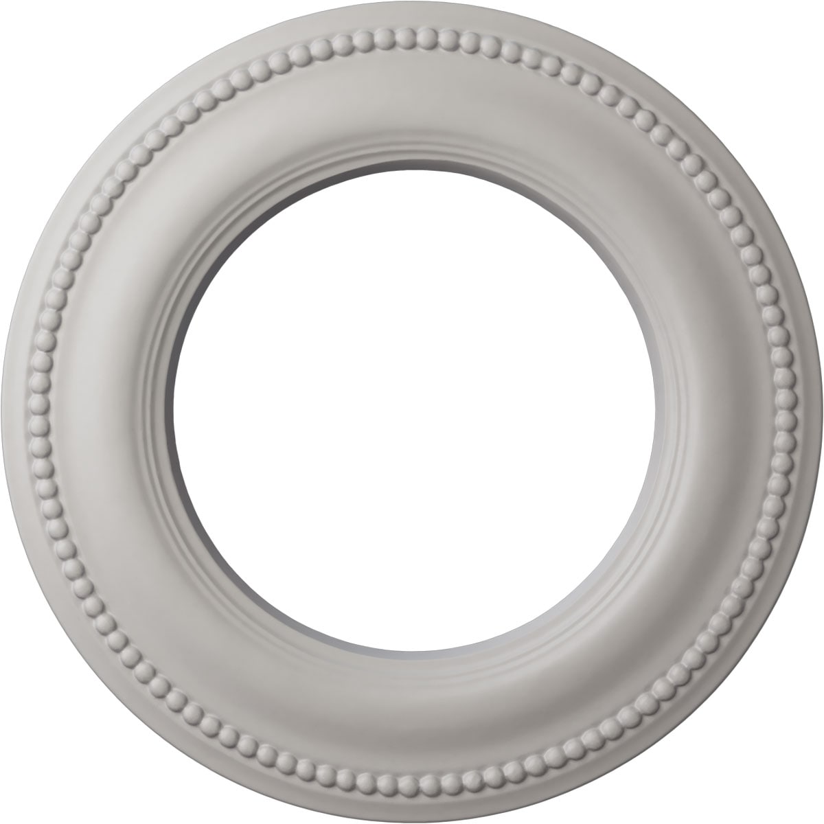 Ekena Millwork CM13BRUWF Bradford Classic 13-in W x 13-in L Painted Ultra Pure White Polyurethane Whole Ceiling Medallion