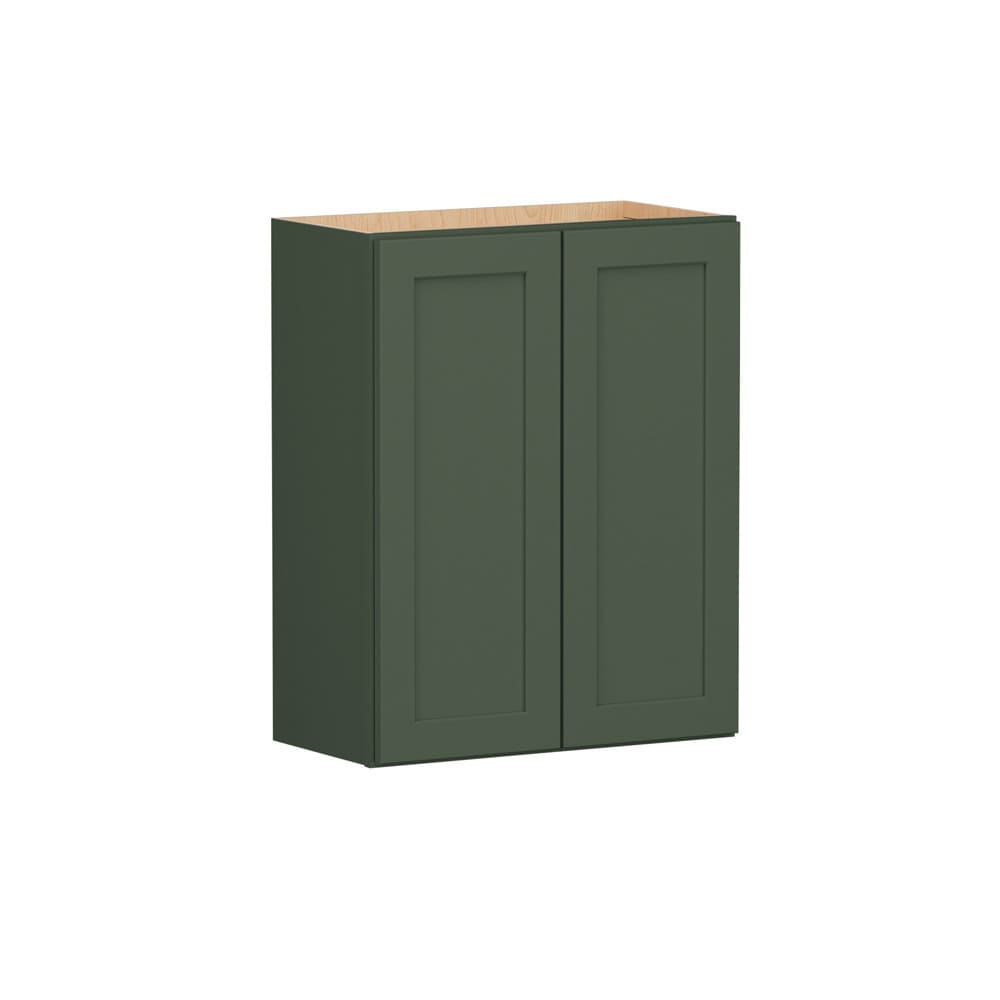 Shenandoah Breckenridge FOL 24-in W x 30-in H x 12-in D Sage Painted Wall Fully Assembled Cabinet Recessed Panel Shaker