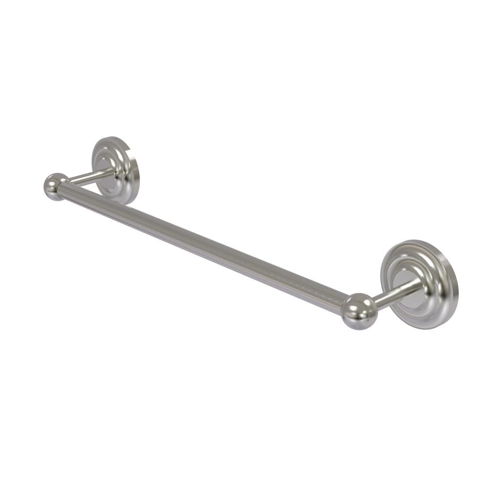 Allied Brass PQN-41/18-SN Prestige Que New 18-in Satin nickel Wall mount Single Towel Bar