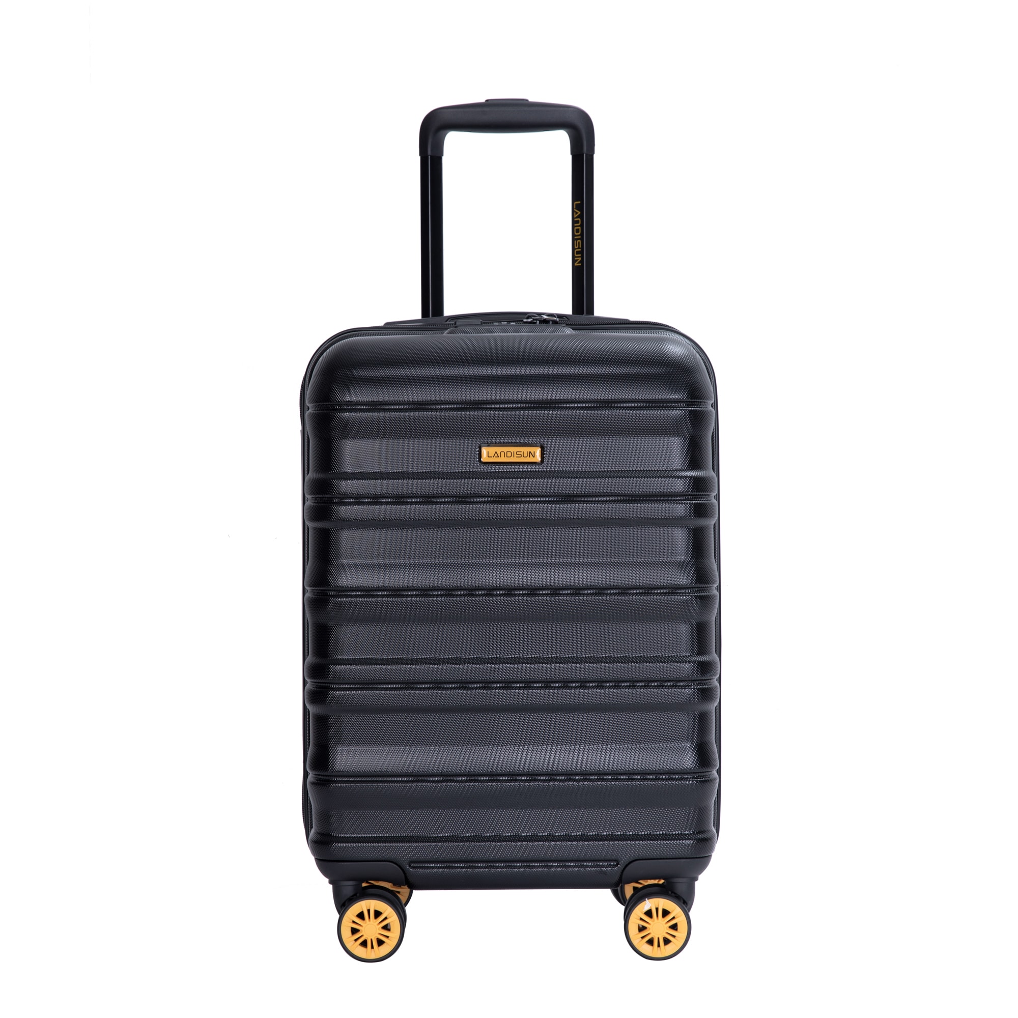 SINOFURN SYD9400016BK 13.8x9x21.3 Black Plastic Hardshell Suitcase