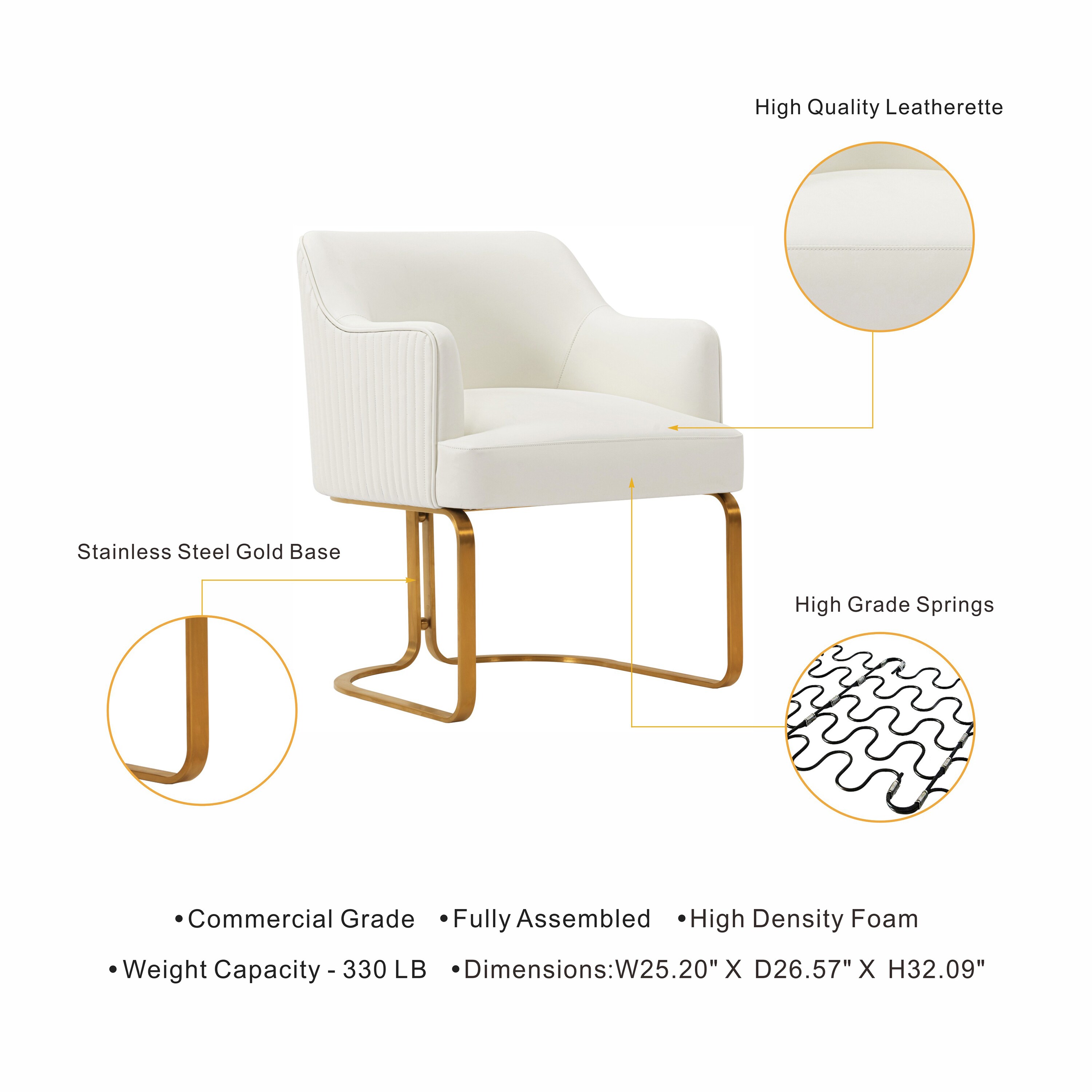 Manhattan Comfort 2-DC078-CR Dining-Chairs - View #4