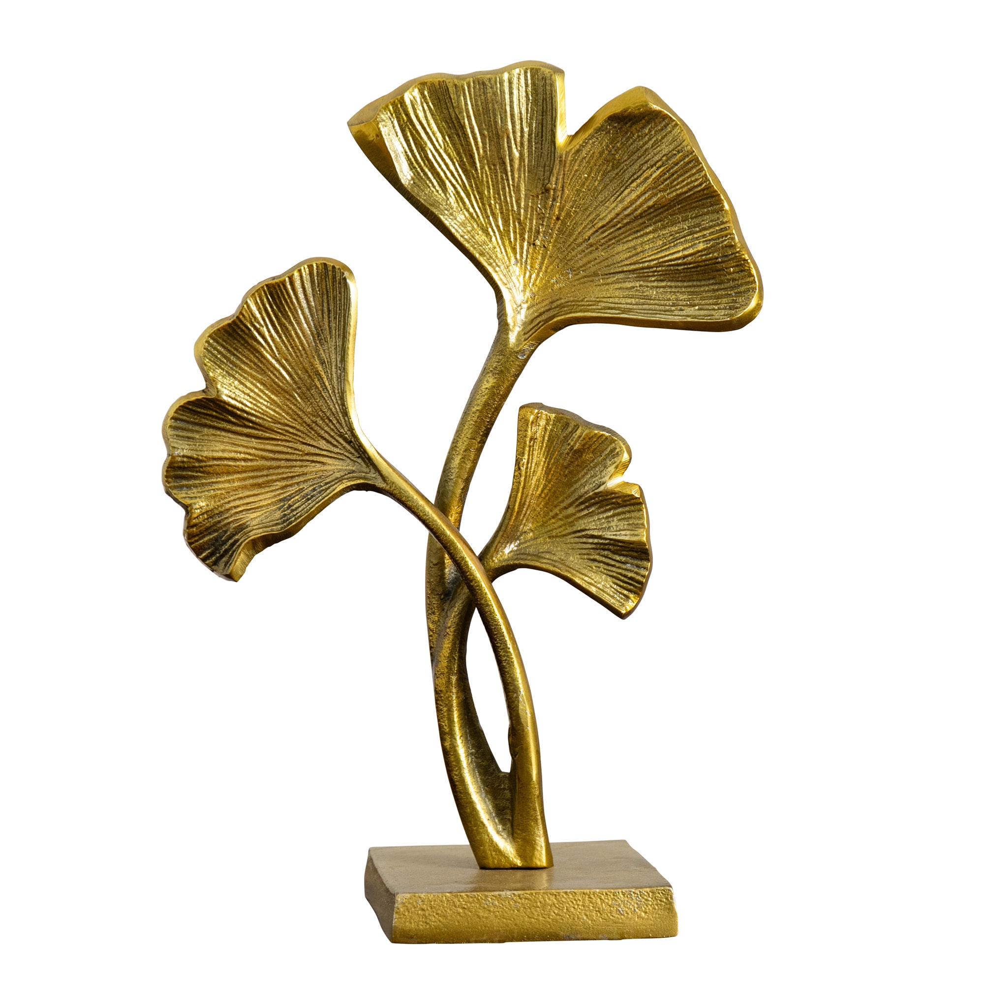  15-in Gold Leaf Statue Decorative Accent