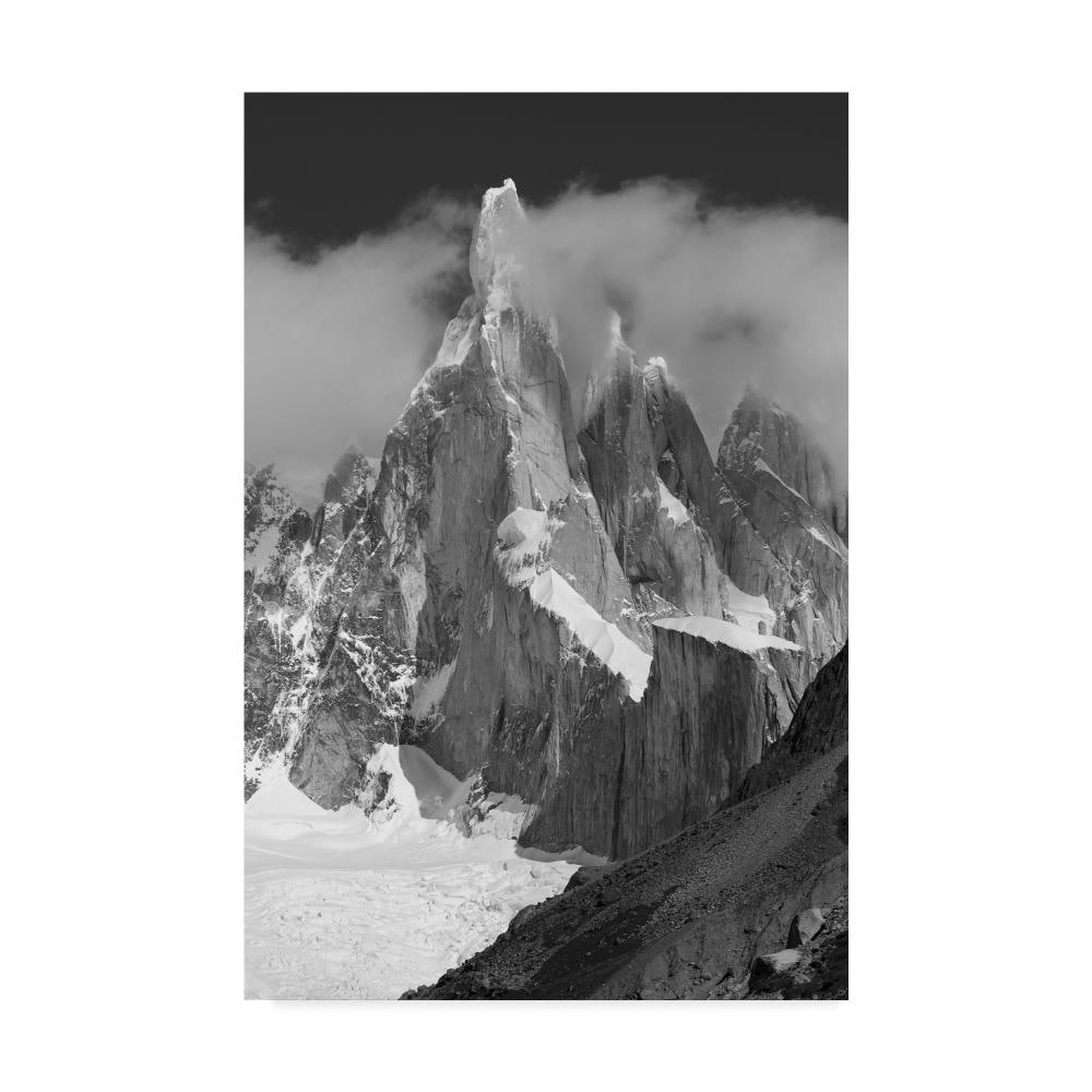 Trademark Fine Art 1X07479-C1624GG Cerro Torre Octavian Radu Topai Natural Wood Wood Framed 16-Inches H x 24-Inches W Landscape Canvas Print