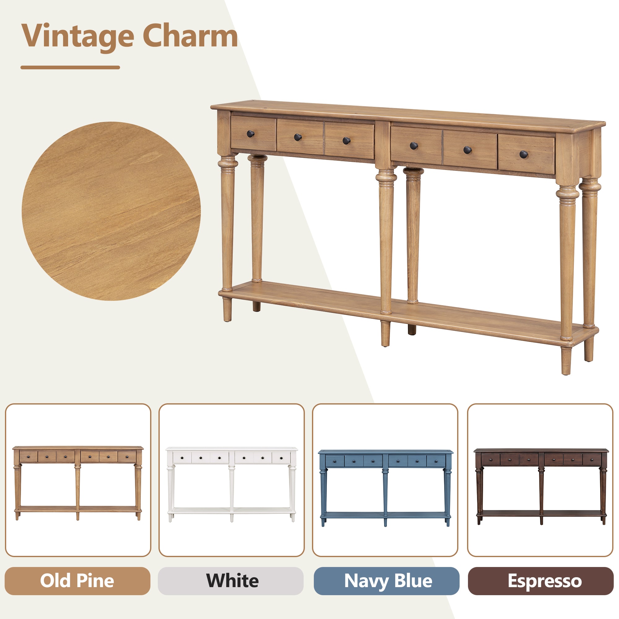 ModernLuxe N715P202860D Console-Sofa-Tables - View #4