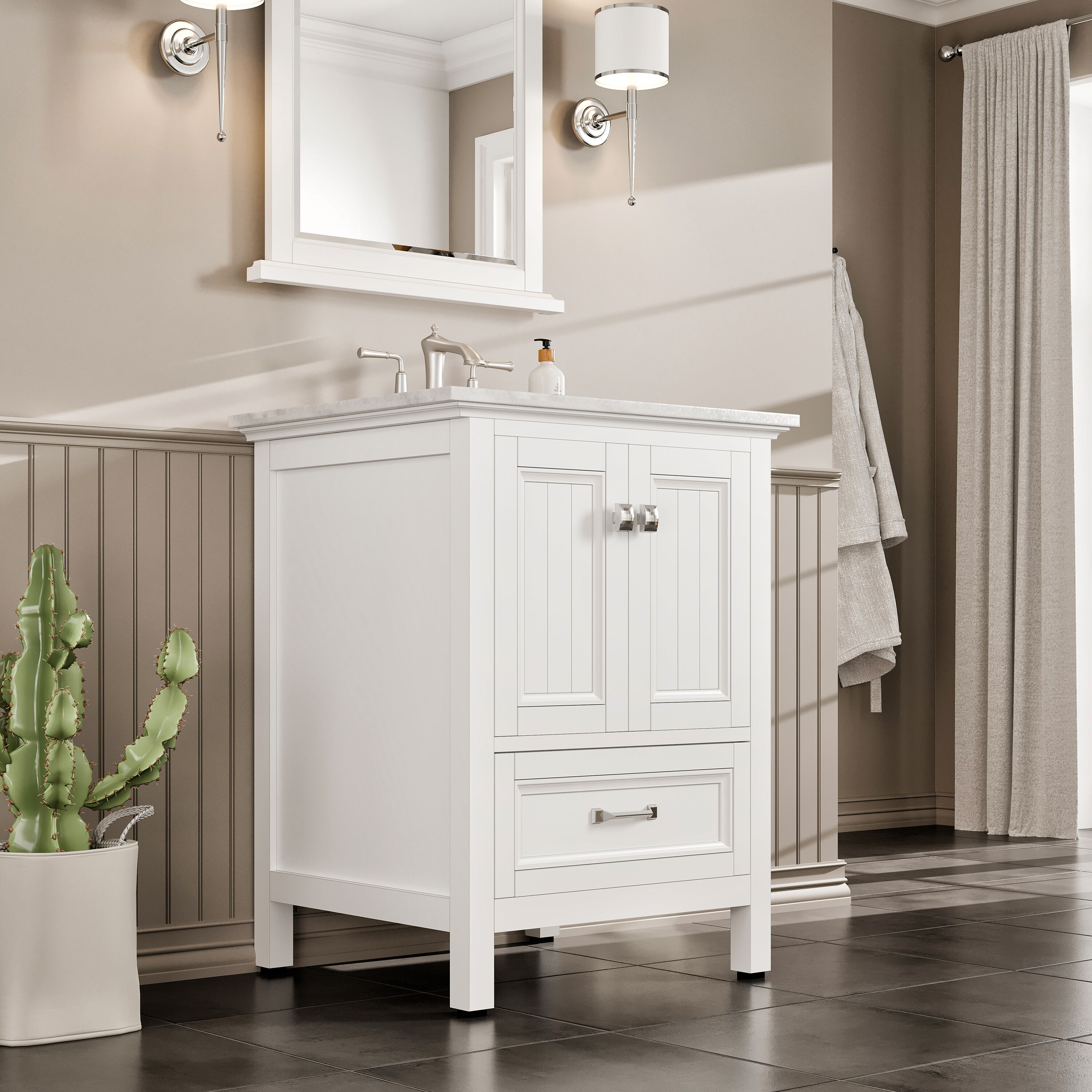 Eviva EVVN612-24WH Bath-Vanity-Combo - View #2