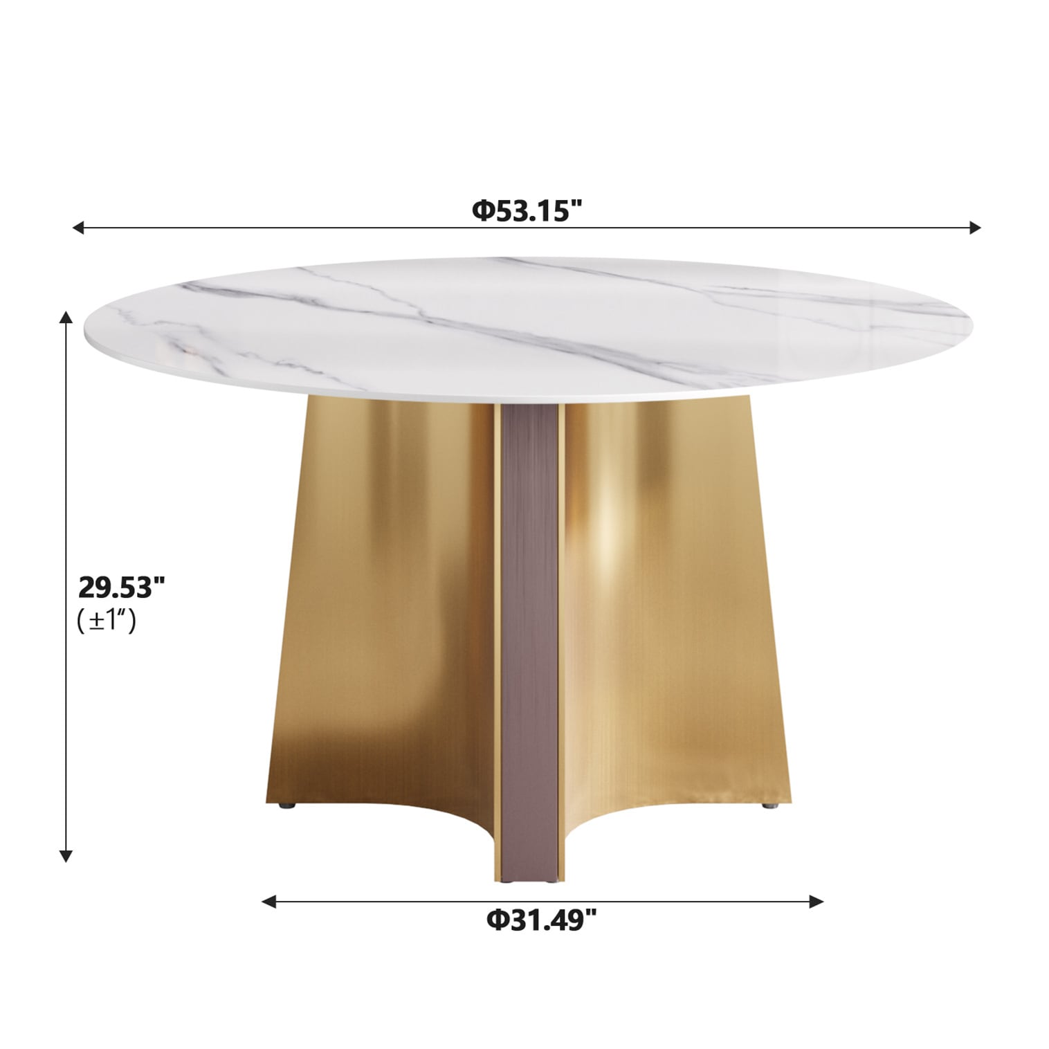 BuotiqHom DH-B-135W-1G Dining-Tables - View #2