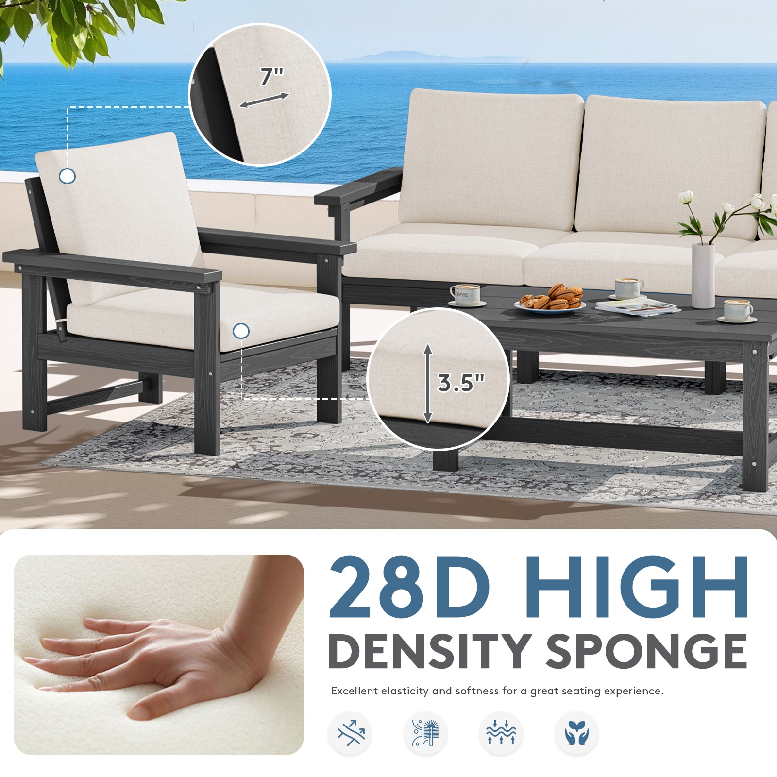 VOUA ZHSF06-GK Patio-Conversation-Sets - View #7