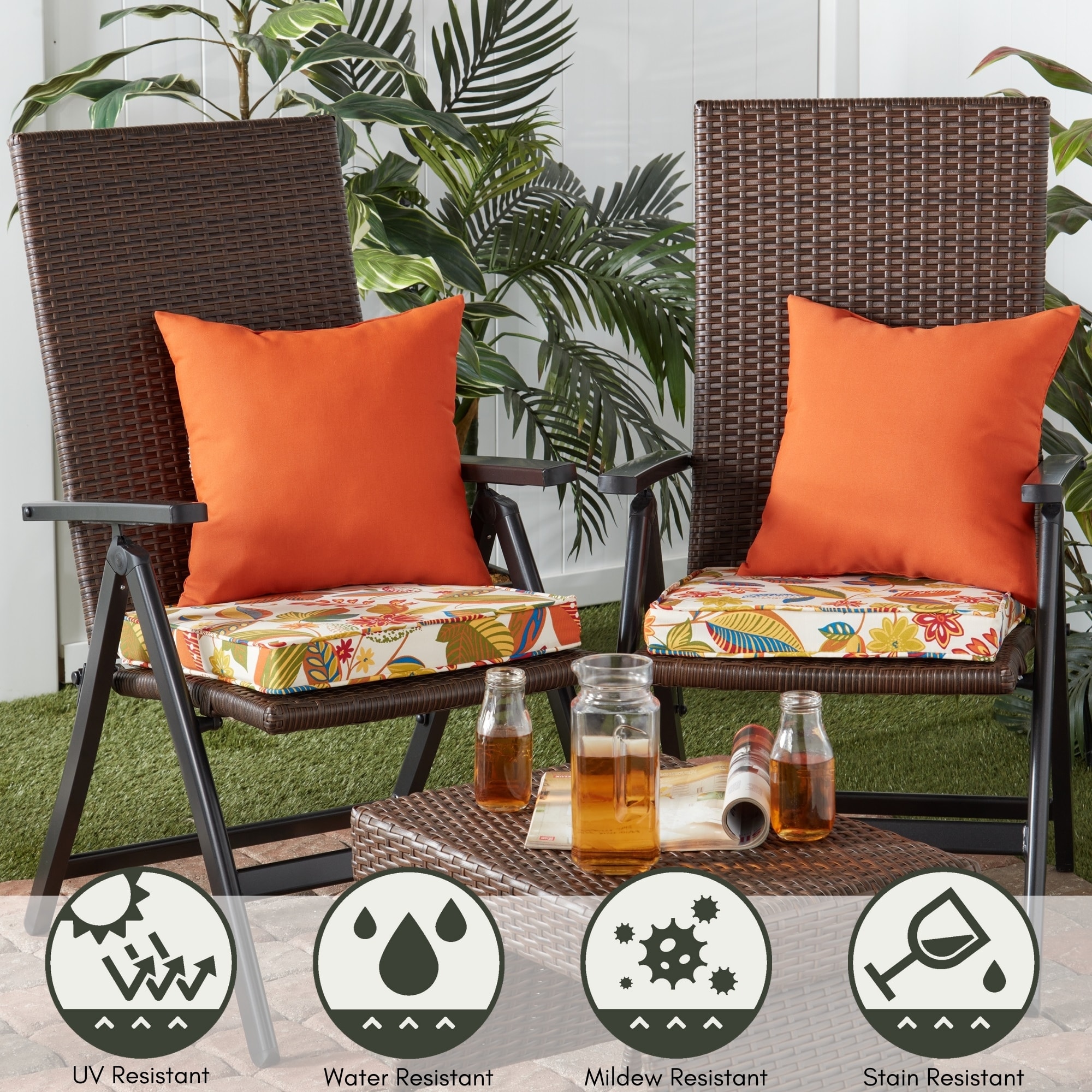 Greendale Home Fashions OC4803S2-RUST Outdoor-Accent-Pillows - View #3