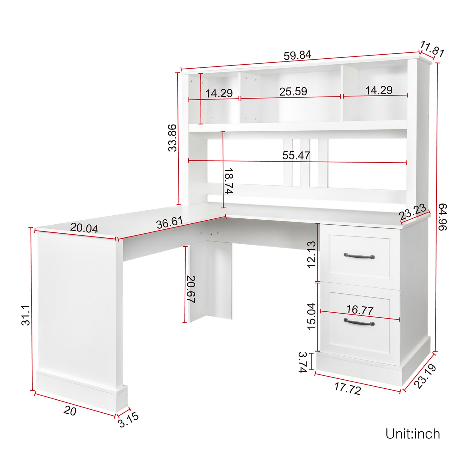 GZMR GZ-W13047 desks - View #4