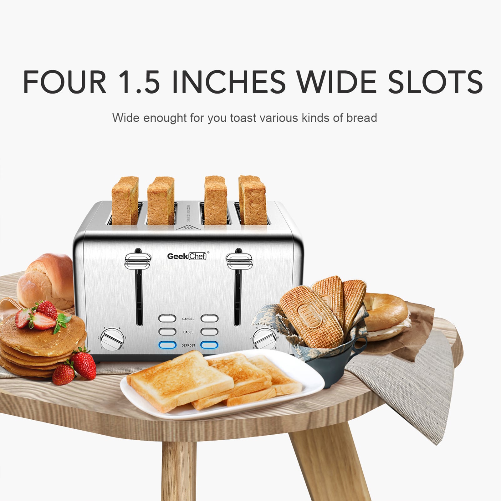 CASAINC WFCGBKB-1A toasters - View #2