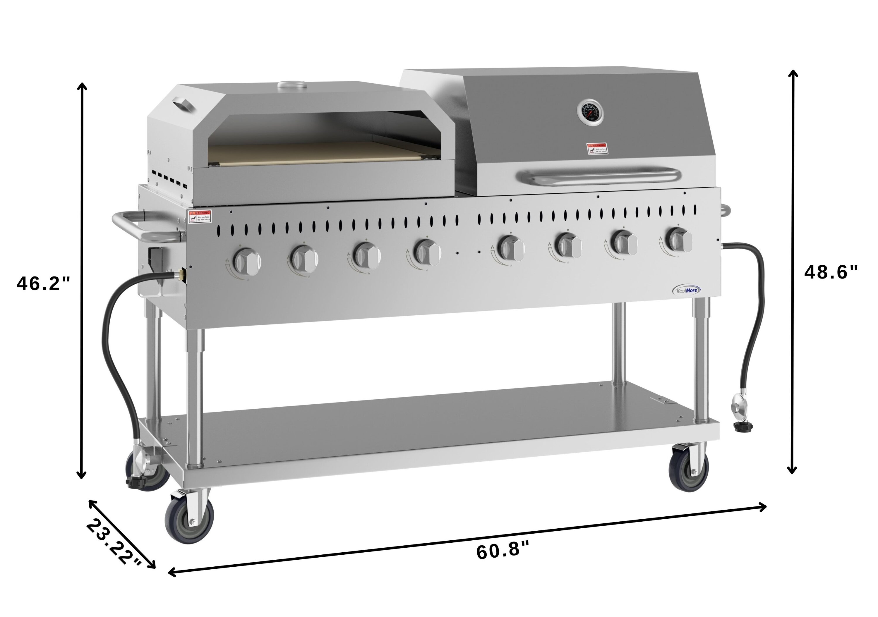 KoolMore LOW-CGKIT6-D30P30 Gas-Grill - View #11